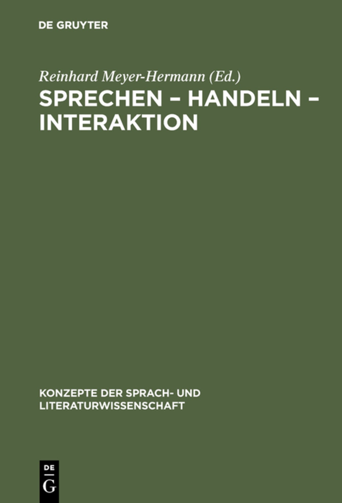 Sprechen – Handeln – Interaktion