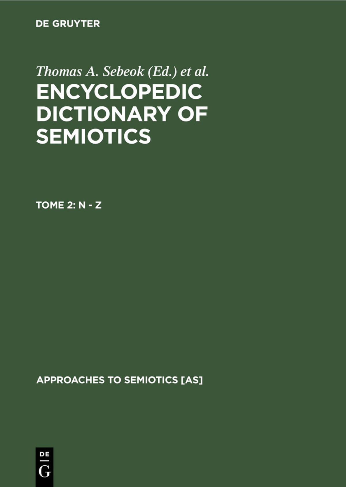 Cover image for N - Z ISBN 9783112310960