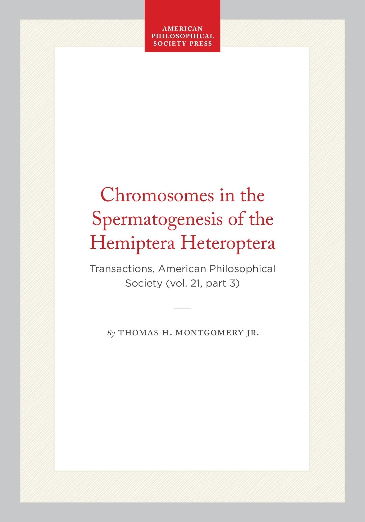 Chromosomes in the Spermatogenesis of the Hemiptera Heteroptera
