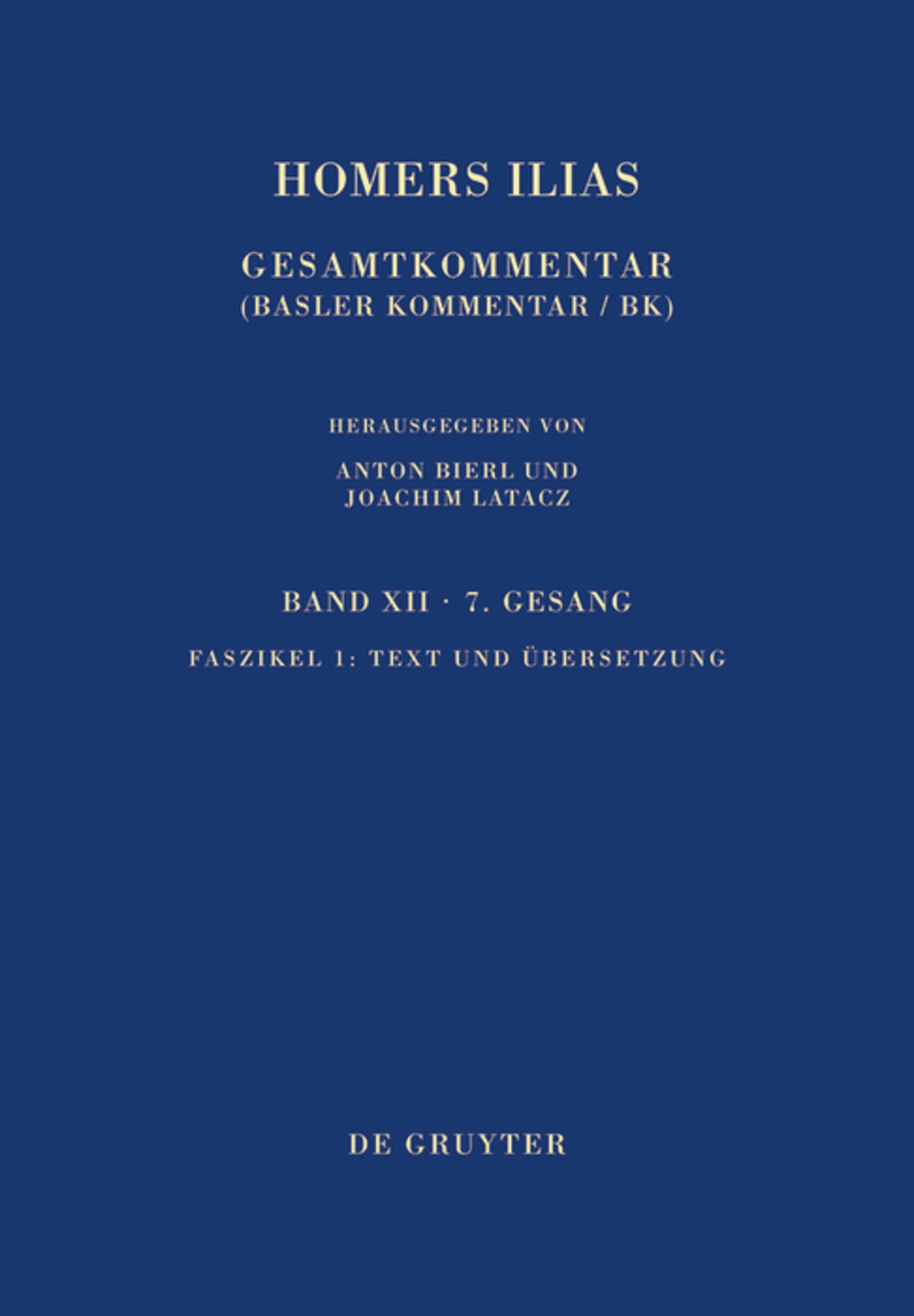 Cover image for Text und Übersetzung ISBN 9783110405736