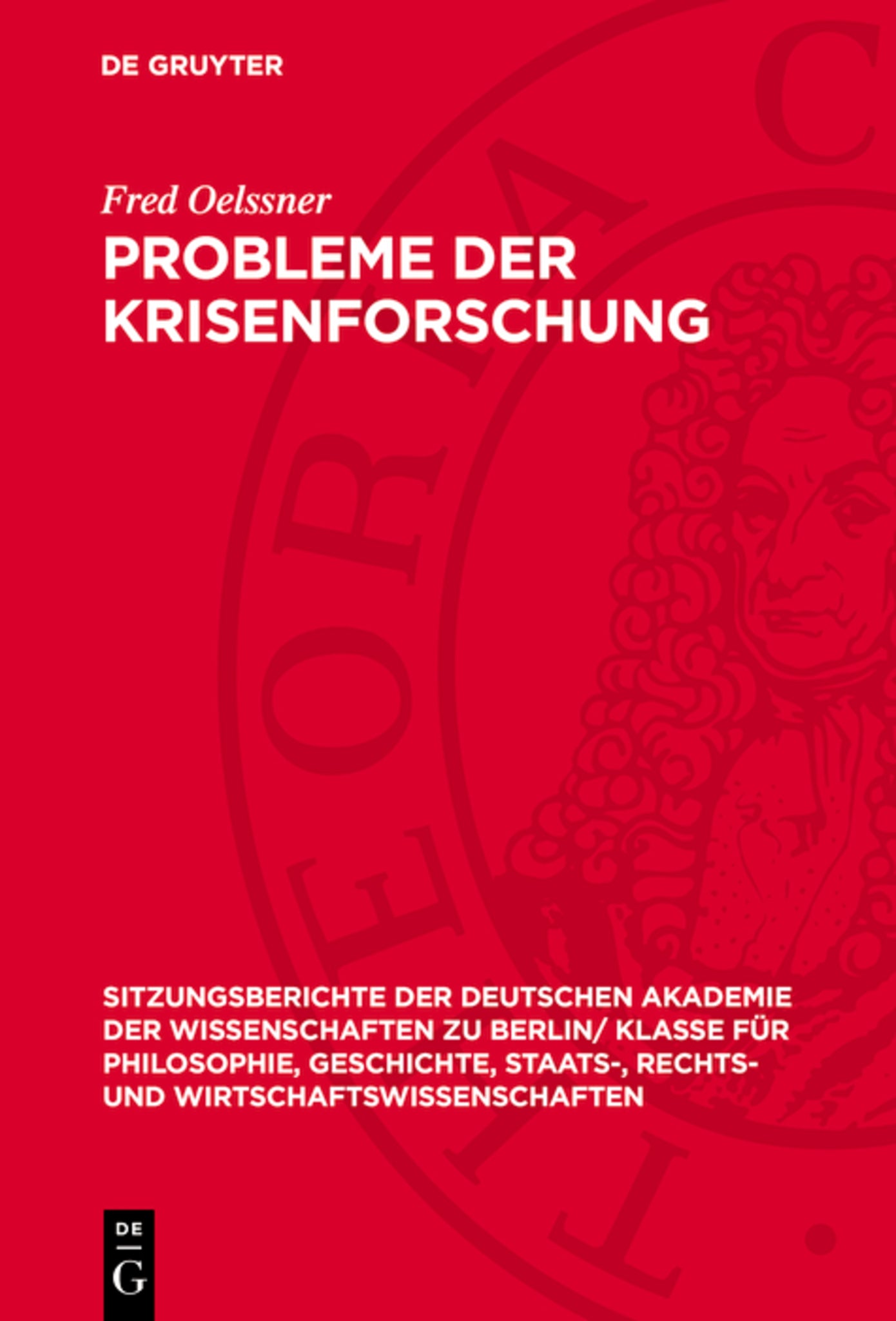Probleme der Krisenforschung