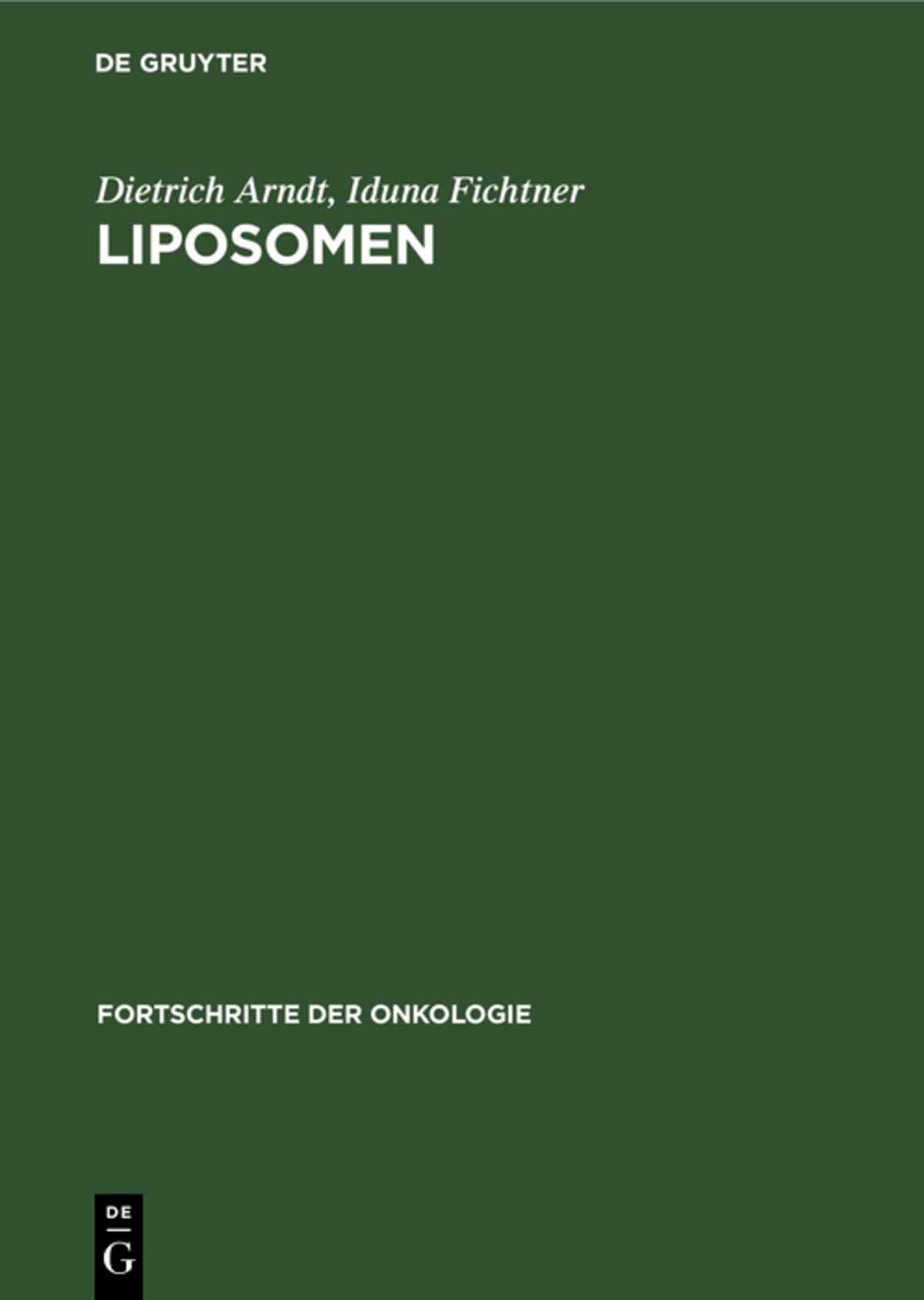 Cover image for Liposomen ISBN 9783112651452