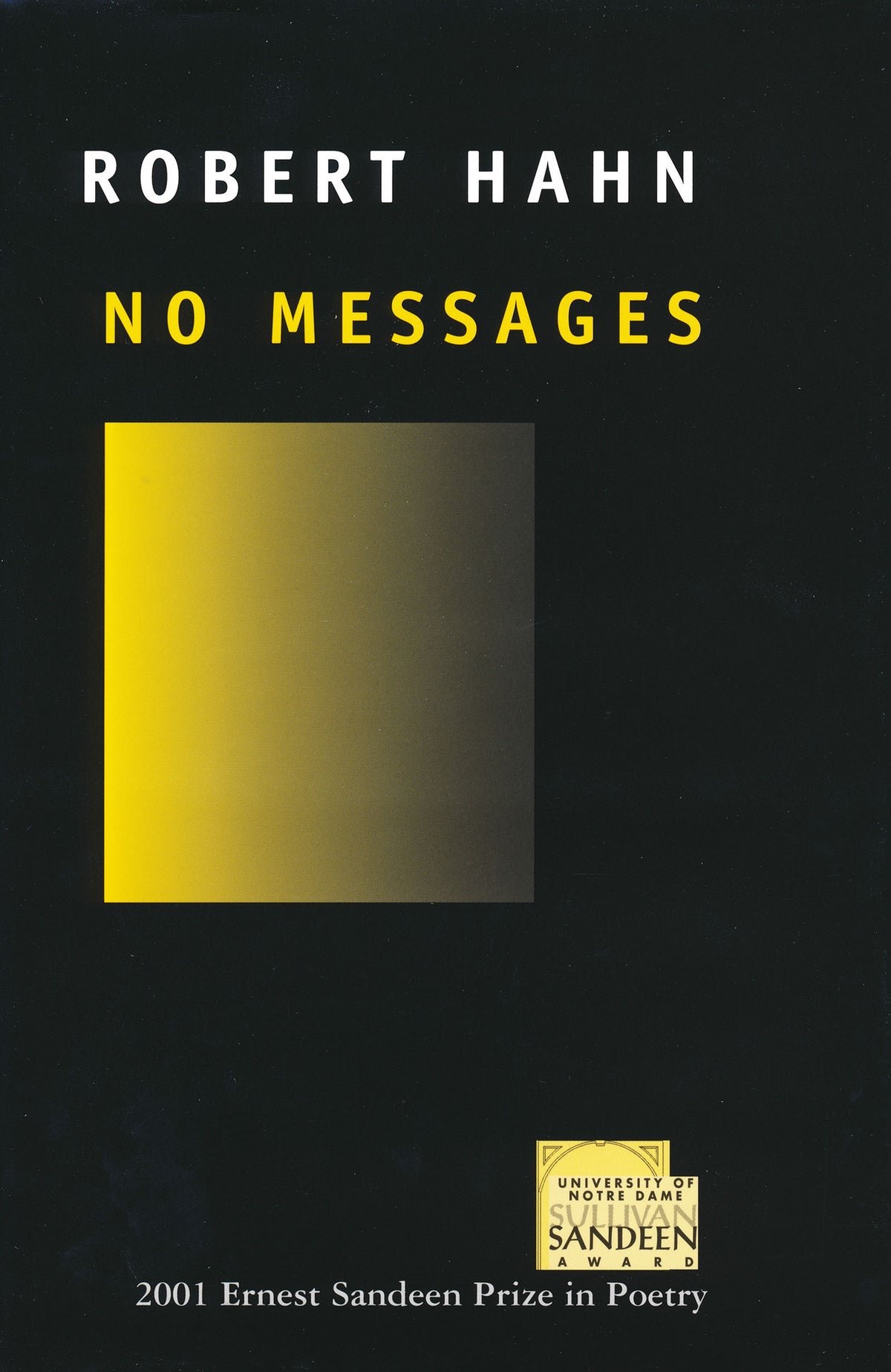 Cover image for No Messages ISBN 9780268036522