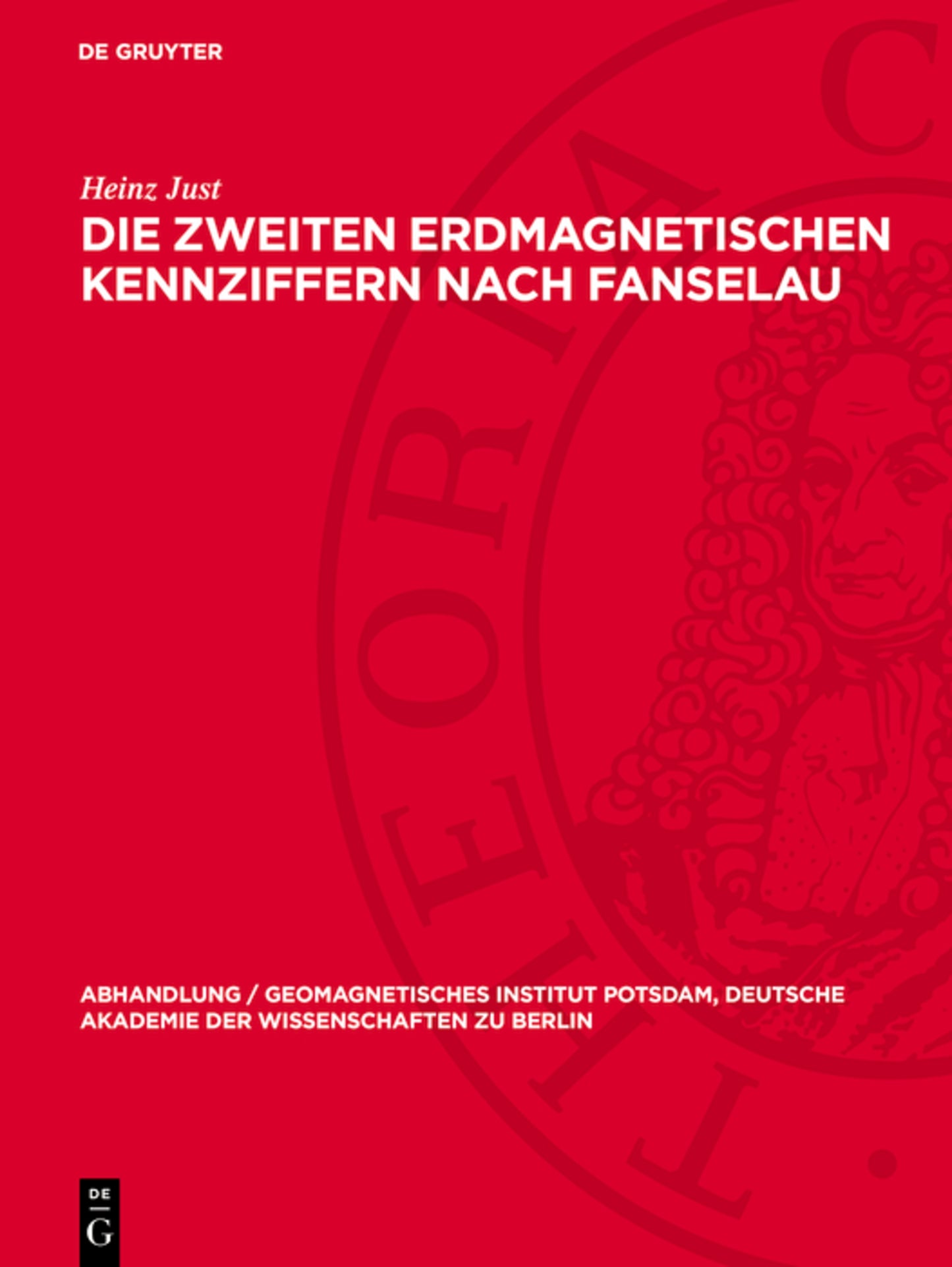 Die zweiten erdmagnetischen Kennziffern nach Fanselau