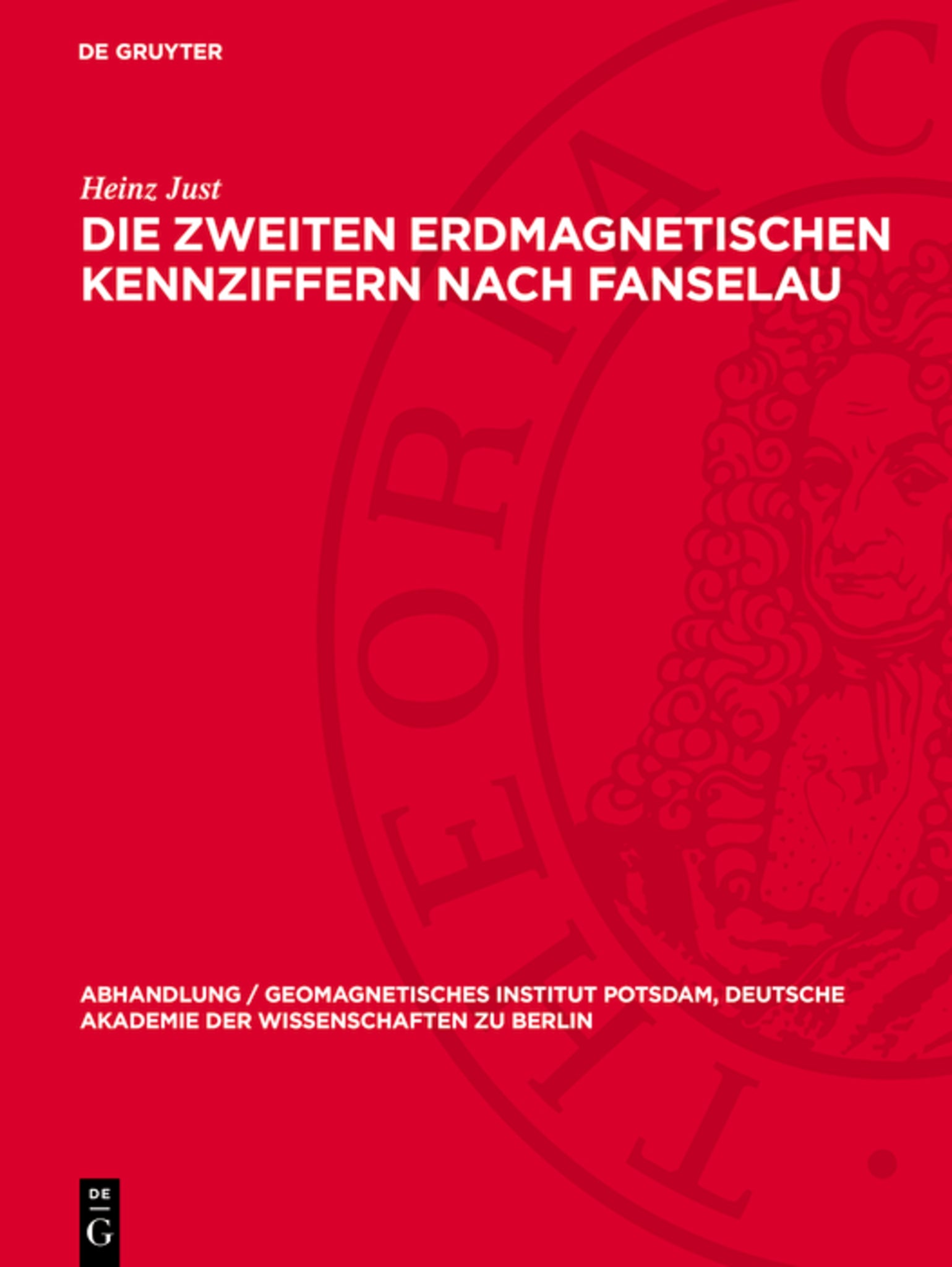 Die zweiten erdmagnetischen Kennziffern nach Fanselau