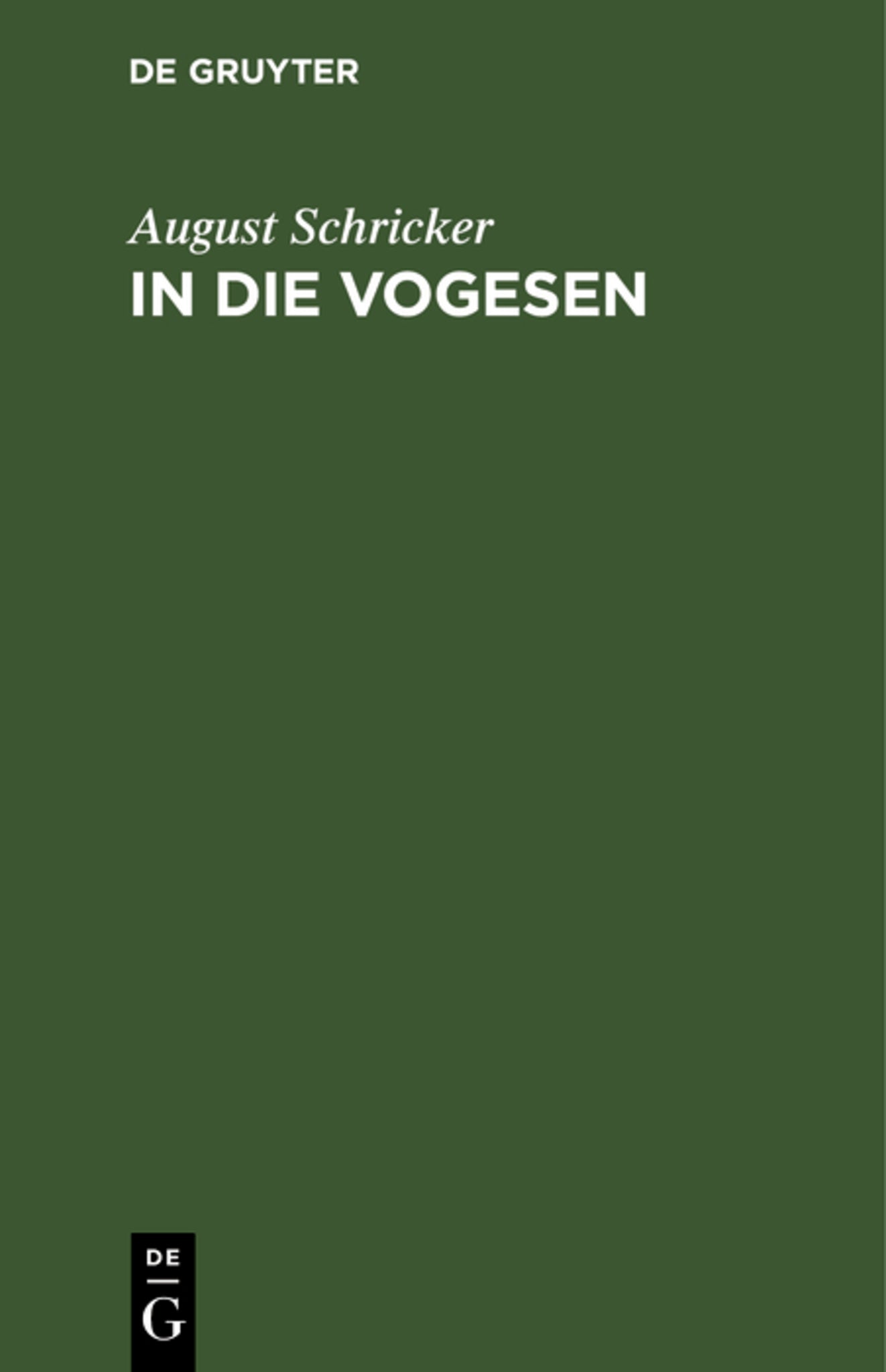 In die Vogesen