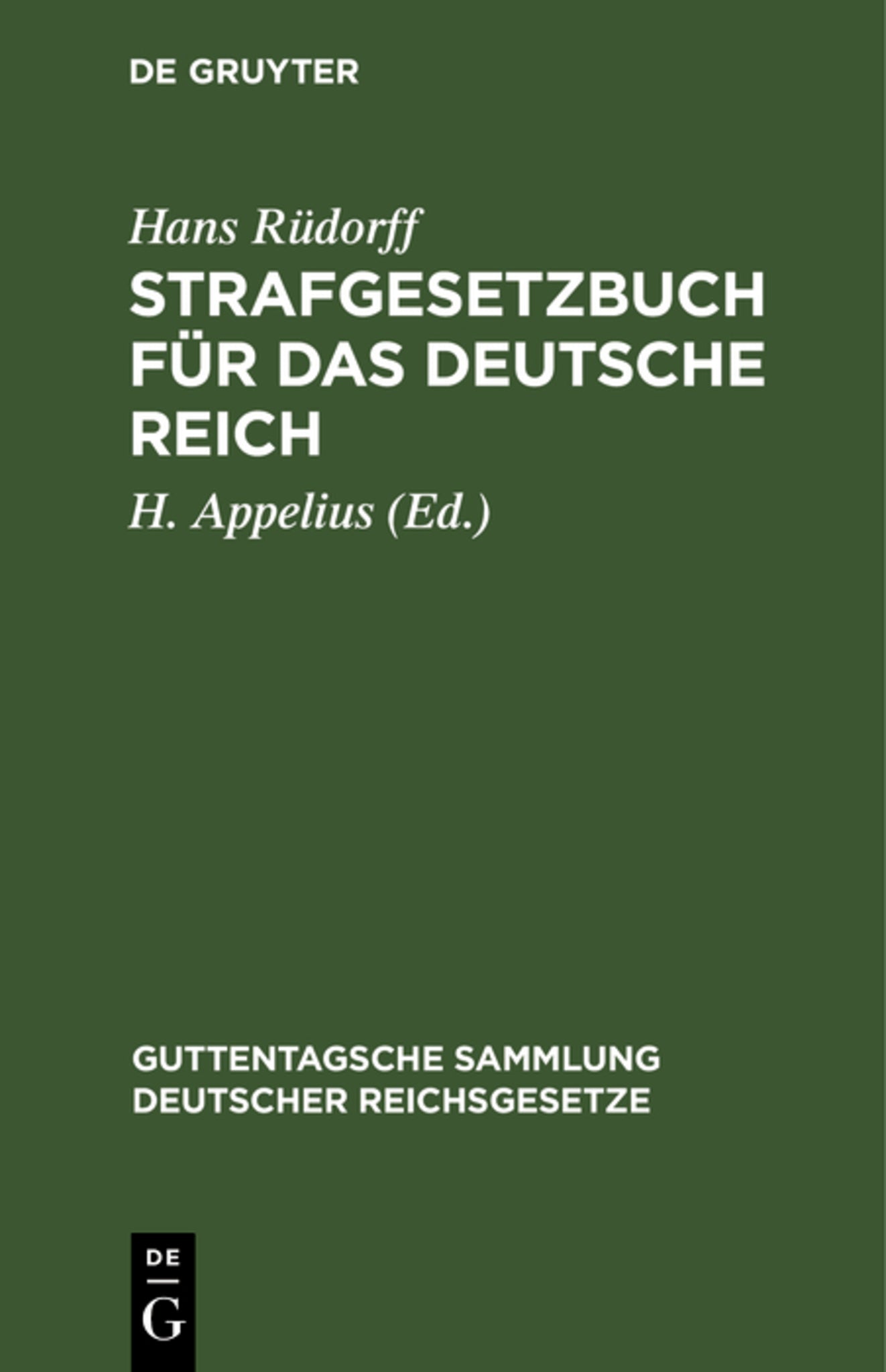 Strafgesetzbuch für das Deutsche Reich