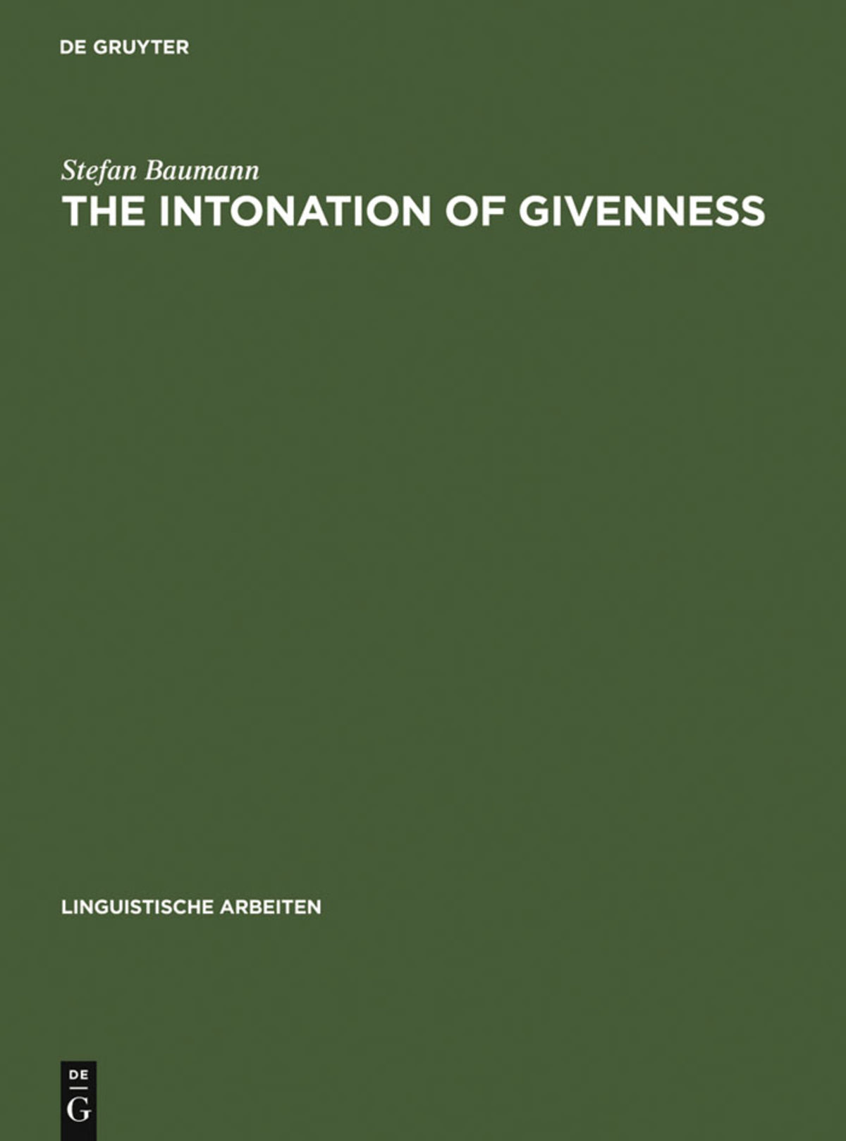 The Intonation of Givenness