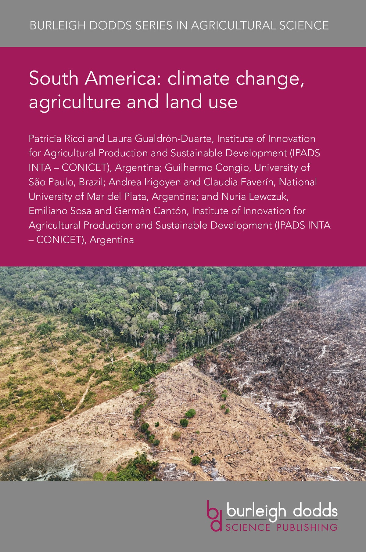 Cover image for South America: climate change, agriculture and land use ISBN 
