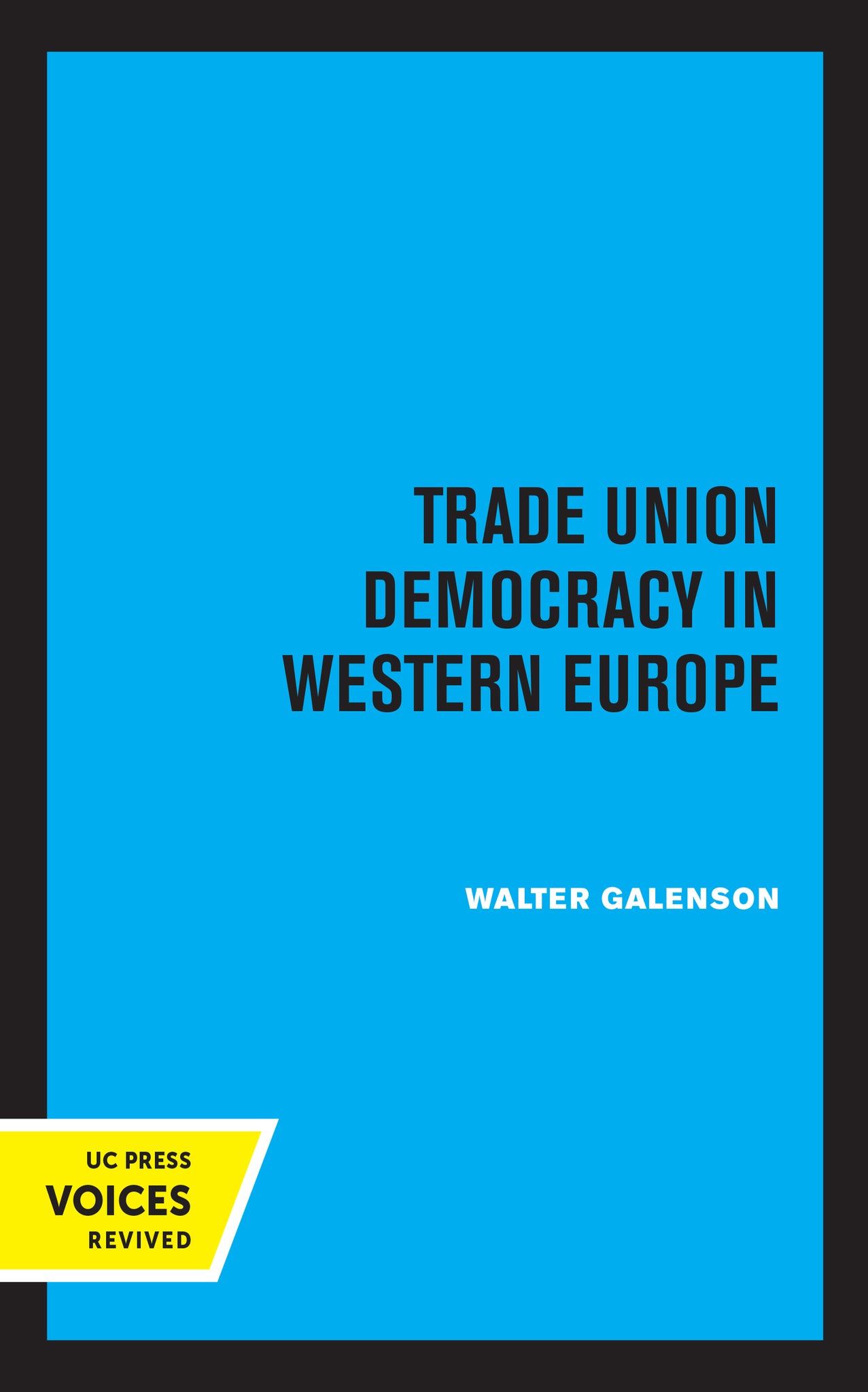Cover image for Trade Union Democracy in Western Europe ISBN 9780520339392