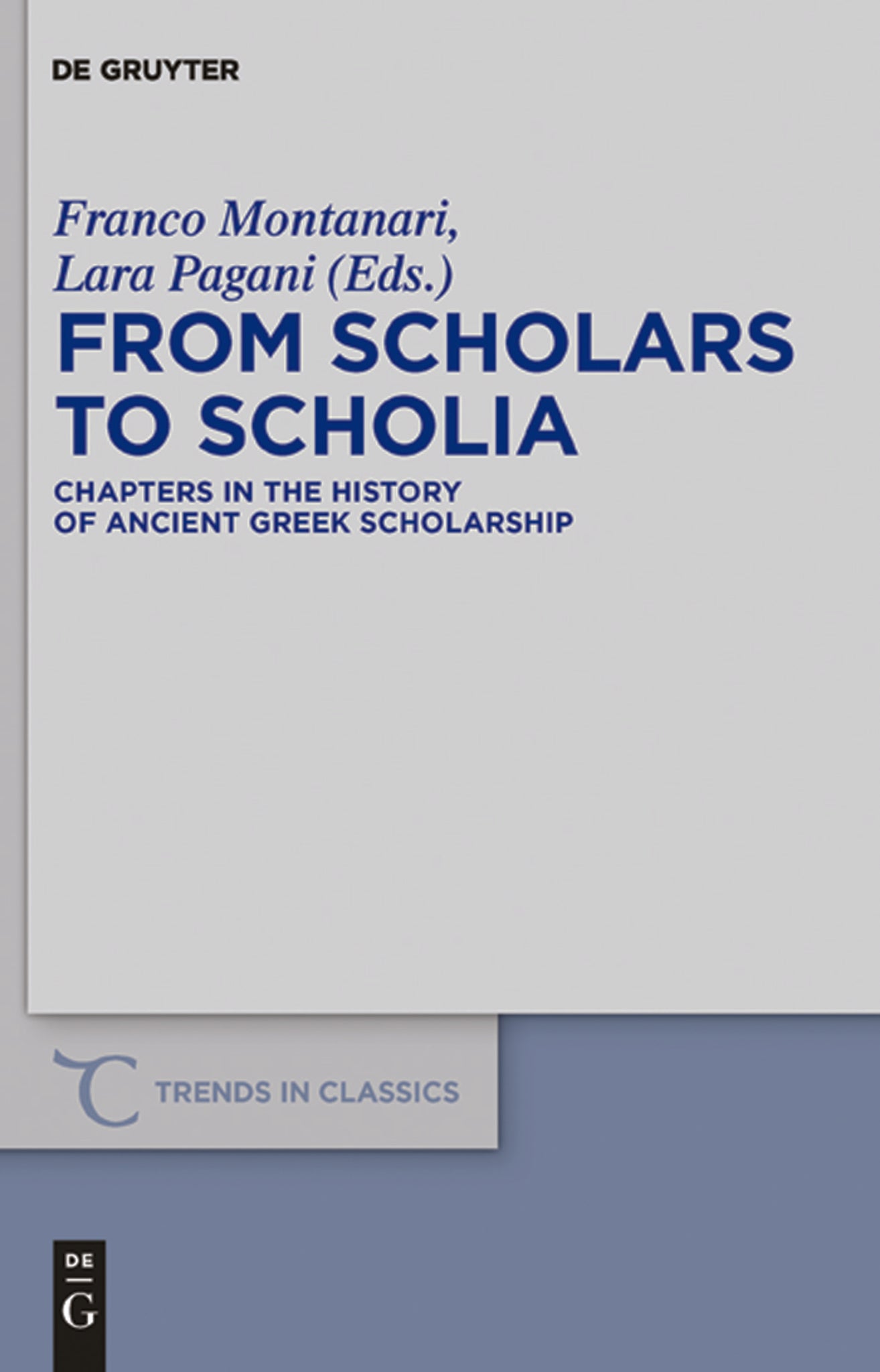 From Scholars to Scholia