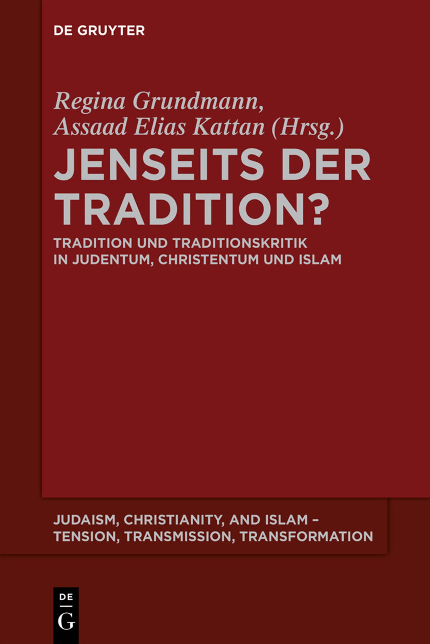 Cover image for Jenseits der Tradition? ISBN 9781614516811