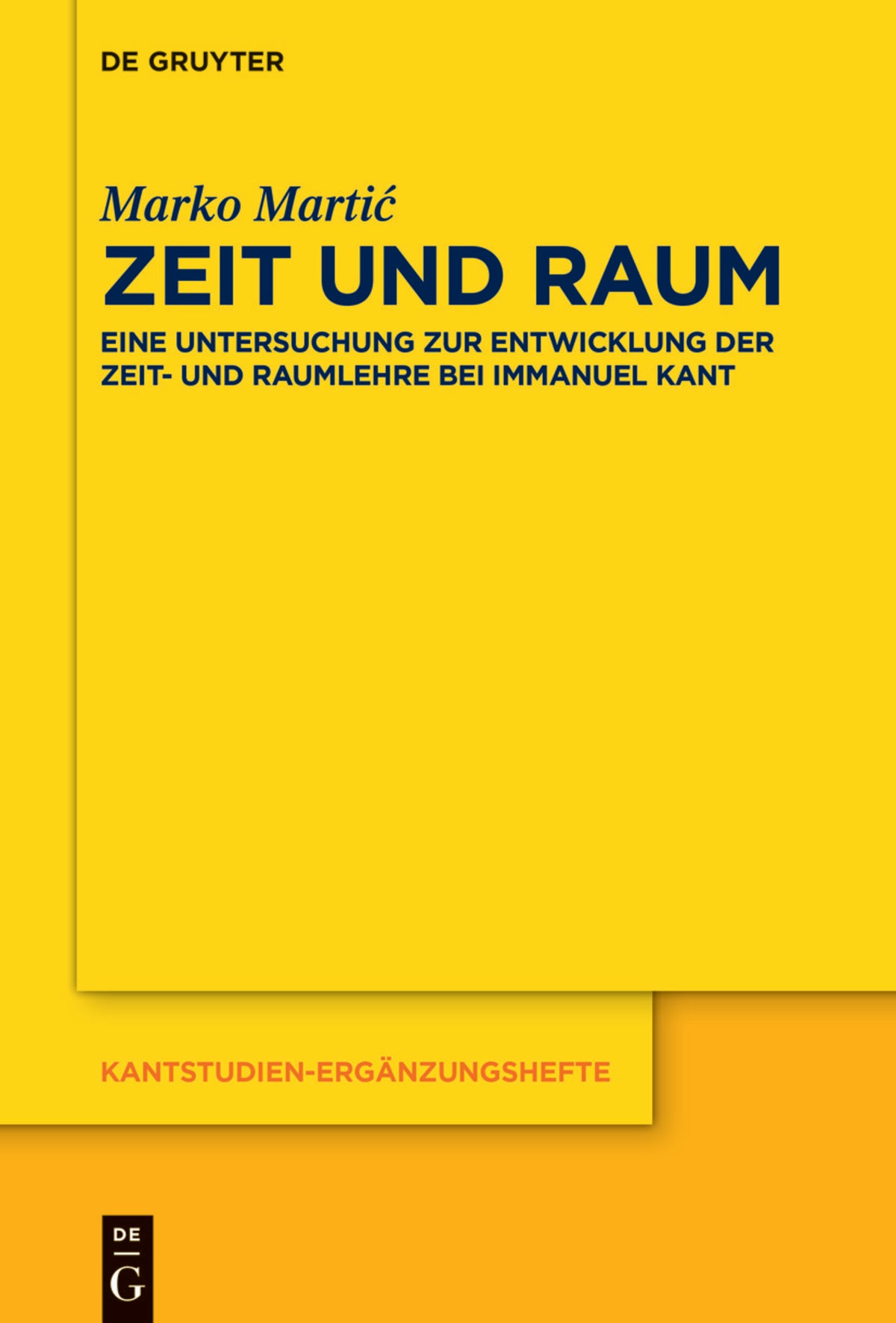Cover image for Zeit und Raum ISBN 9783110763218