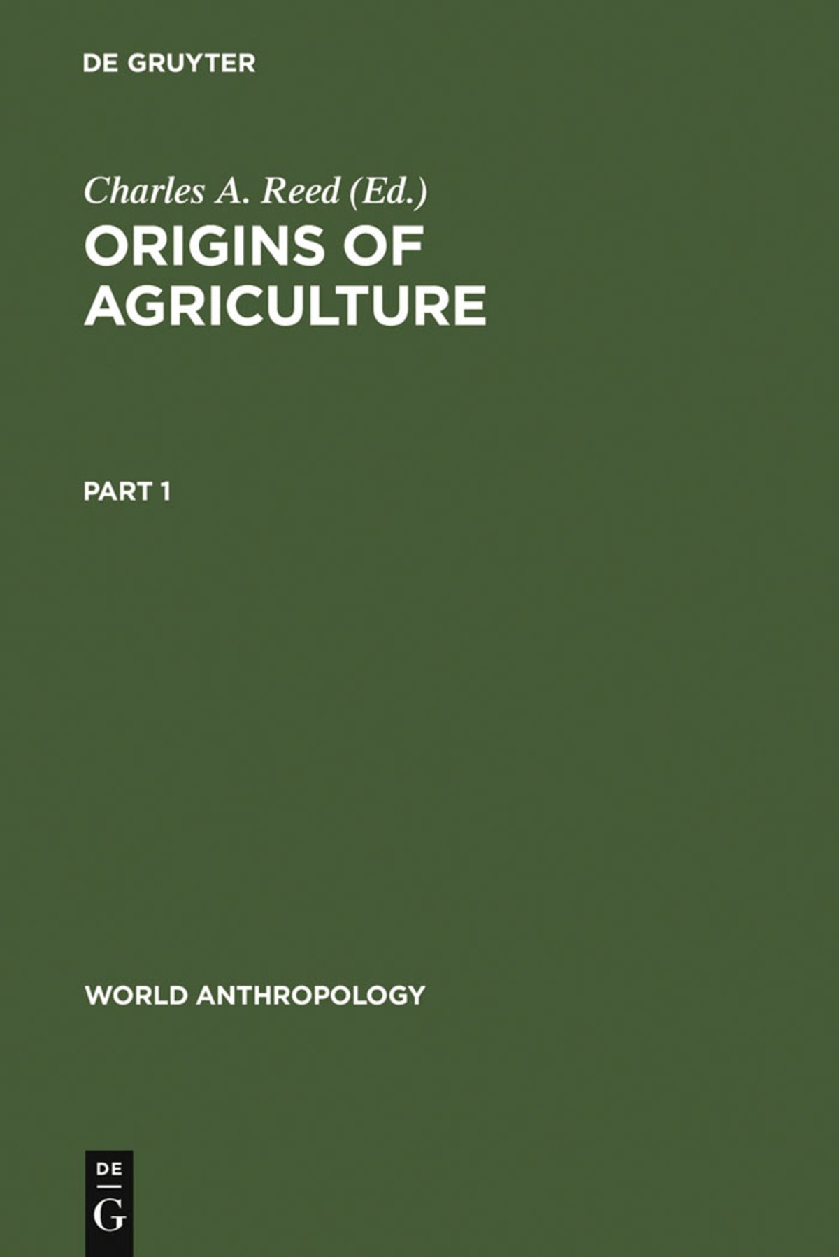 Cover image for Origins of Agriculture ISBN 9789027979193
