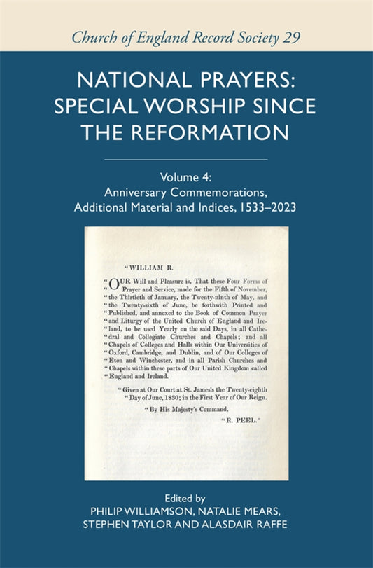 National Prayers: Special Worship since the Reformation