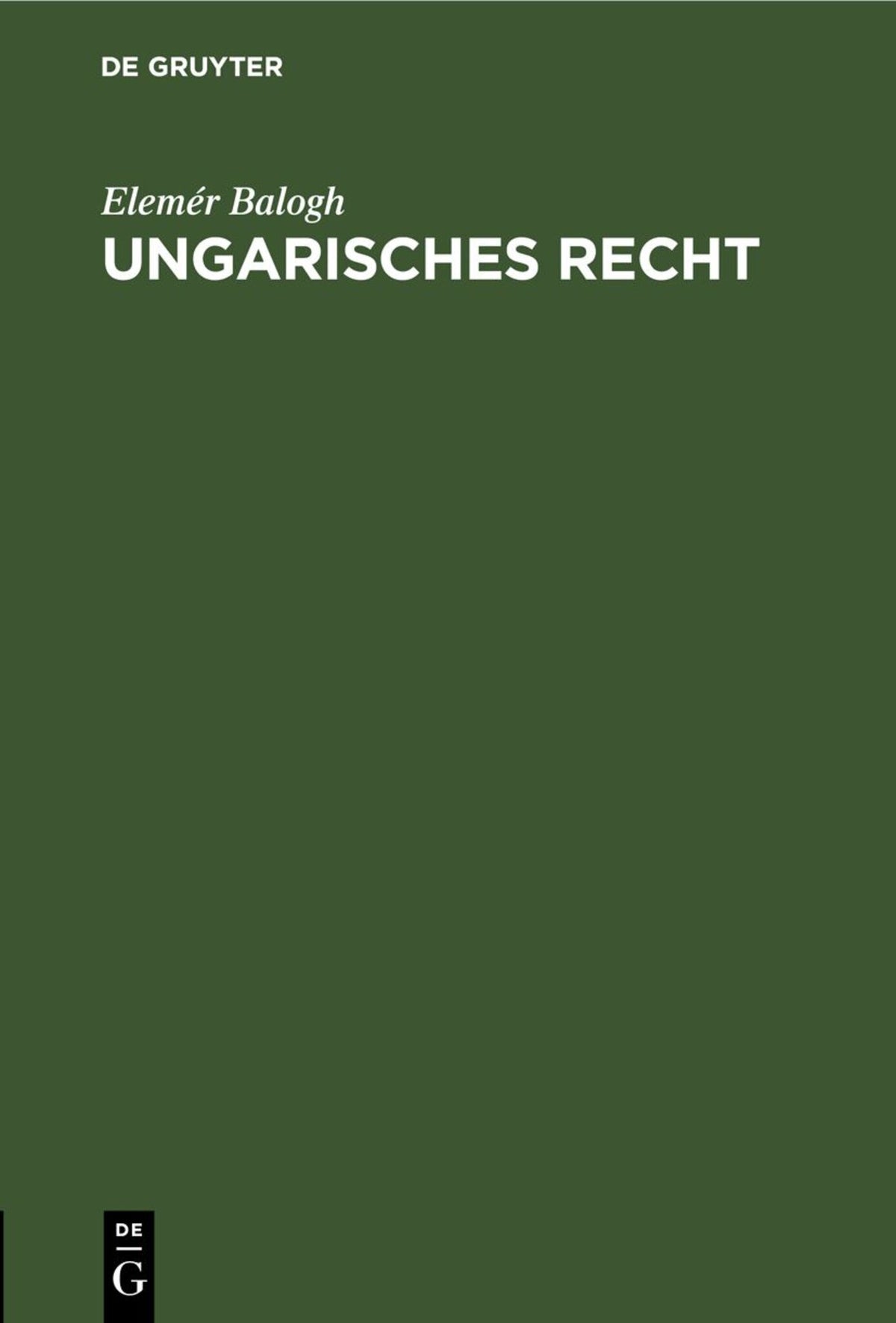 Ungarisches Recht