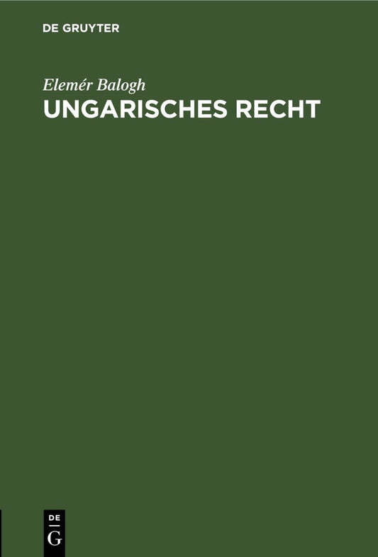Ungarisches Recht