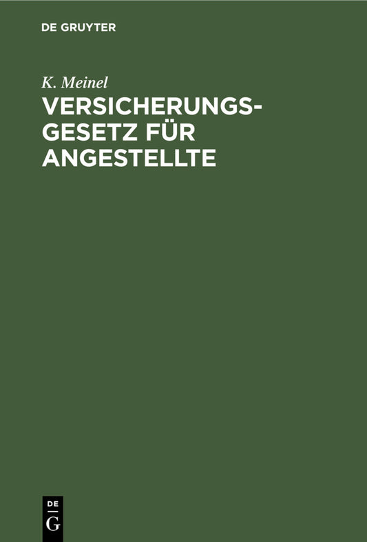 Versicherungsgesetz für Angestellte
