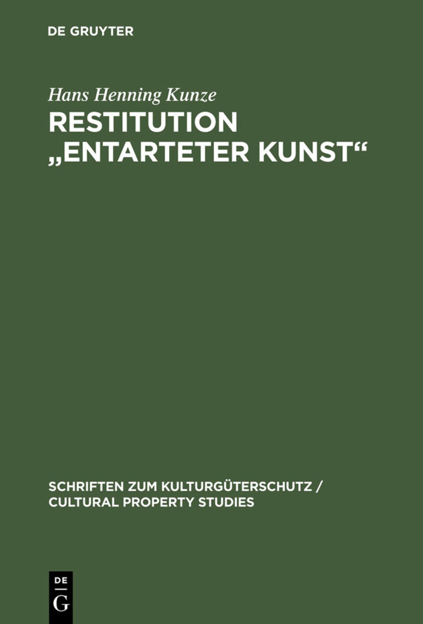 Restitution "Entarteter Kunst"
