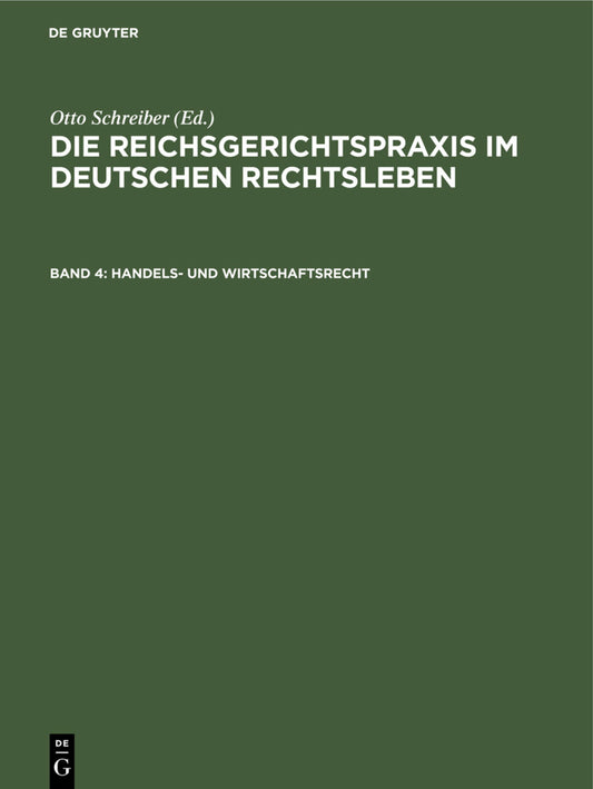Handels- und Wirtschaftsrecht