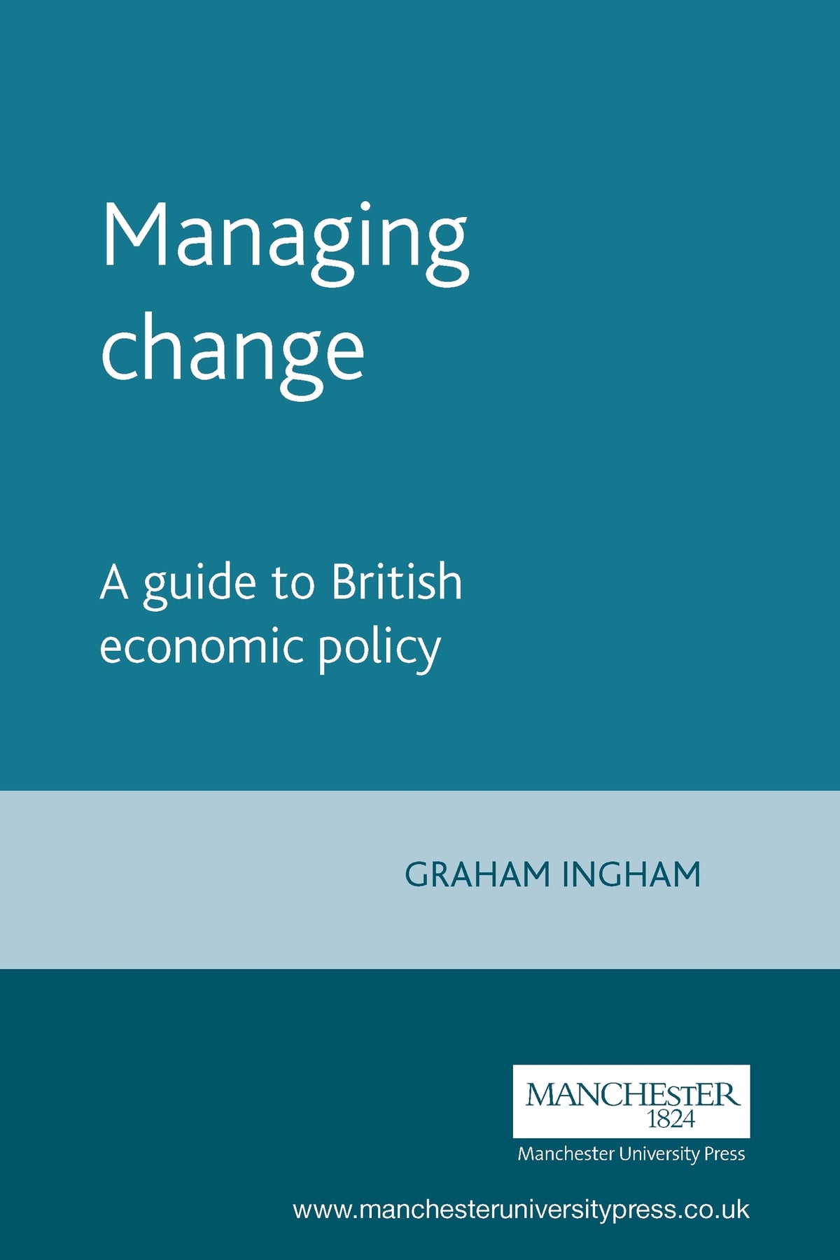 Cover image for Managing change ISBN 9780719057656