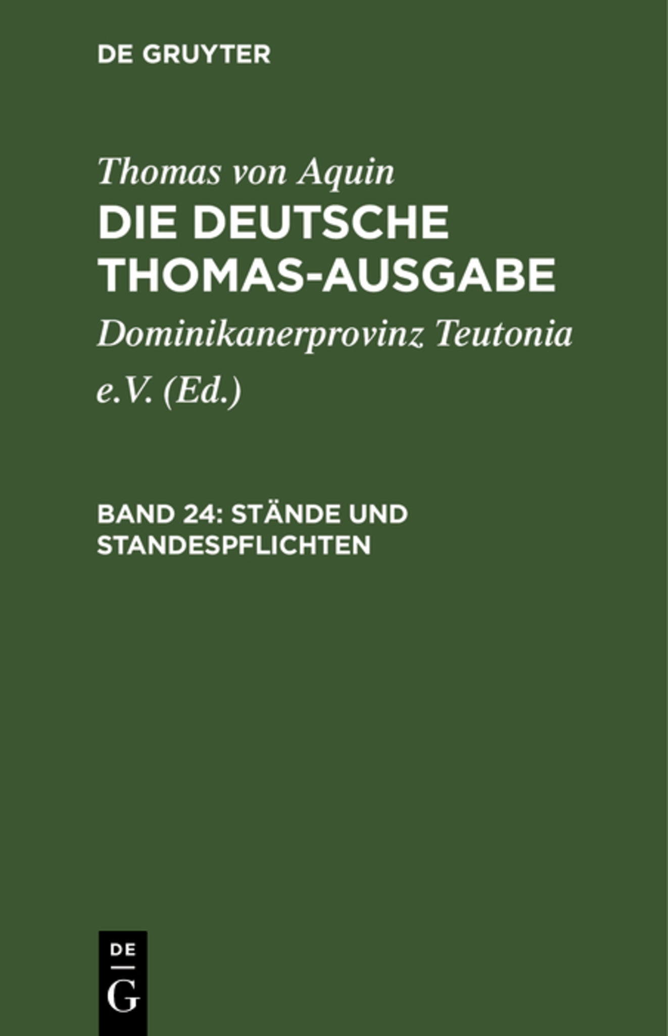 Stände und Standespflichten
