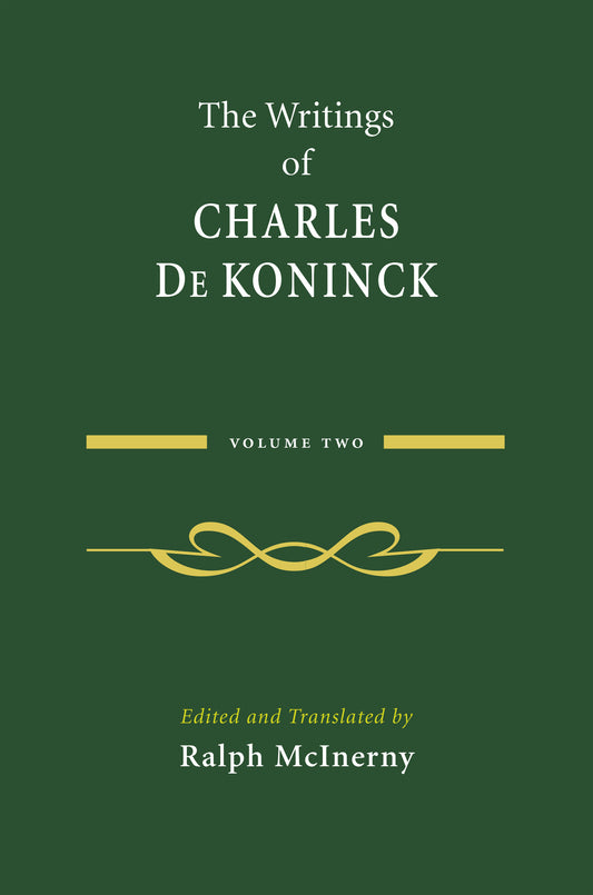 The Writings of Charles De Koninck