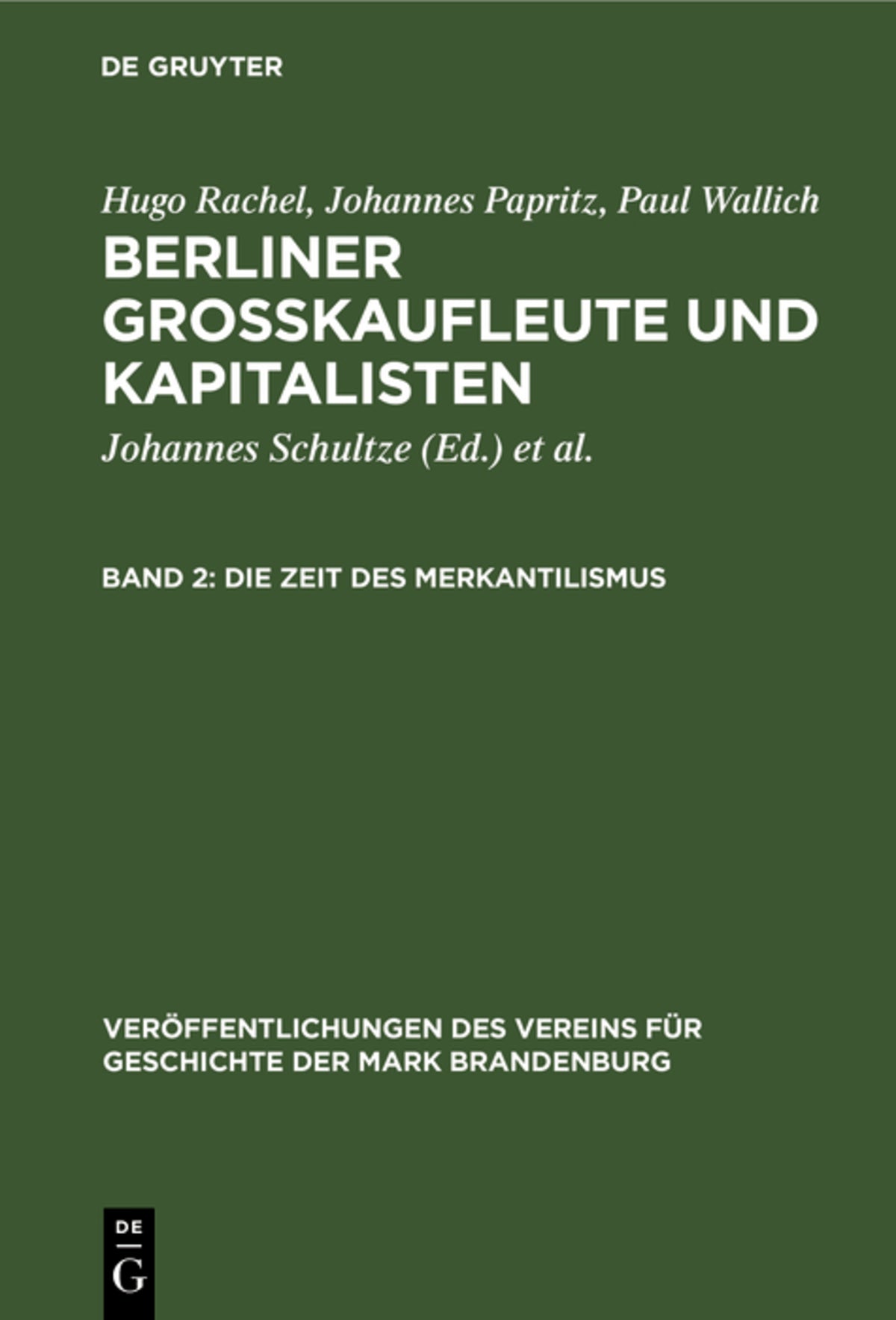 Cover image for Die Zeit des Merkantilismus ISBN 9783111179131