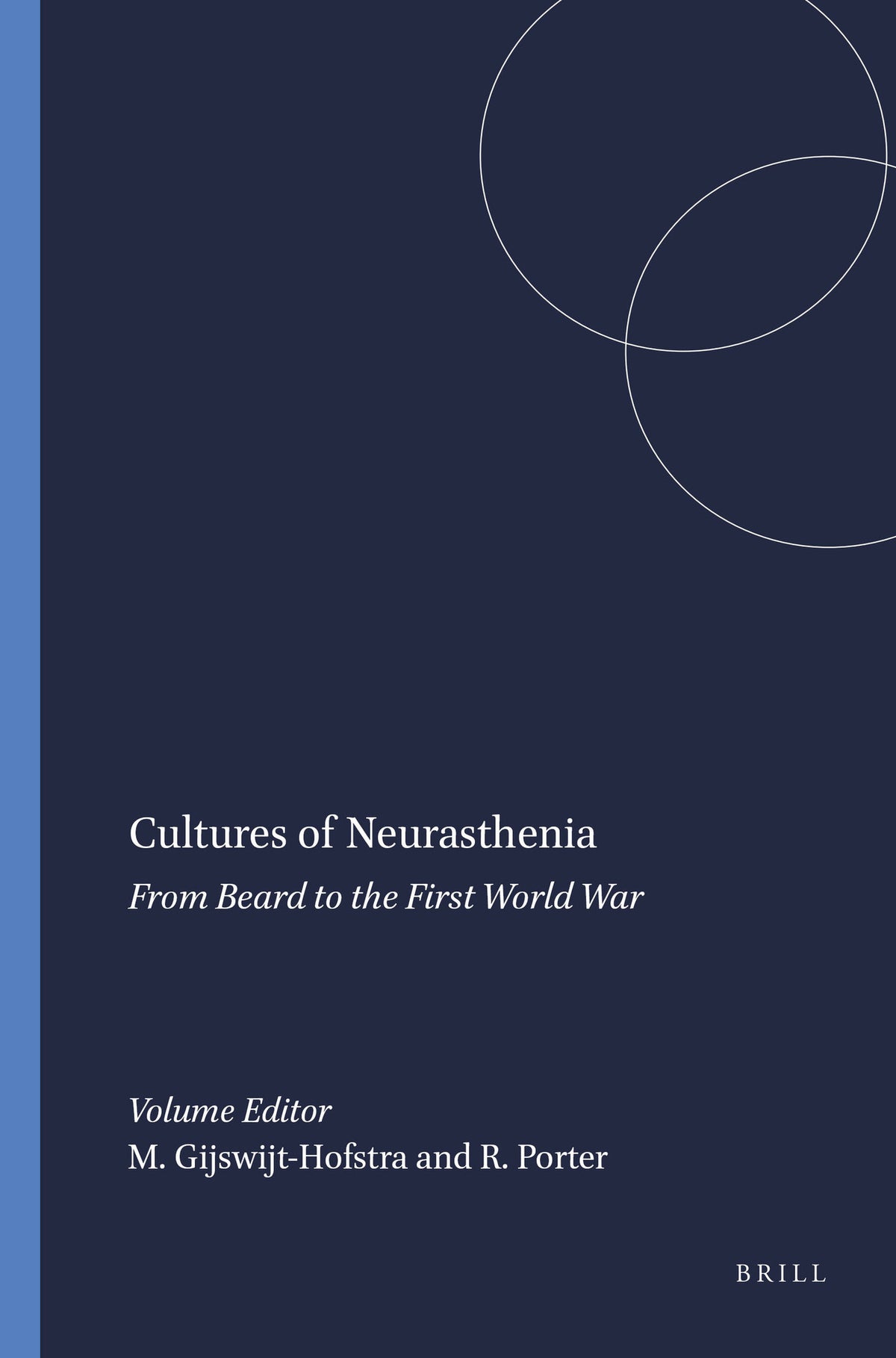 Cover image for Cultures of Neurasthenia ISBN 9789042009219