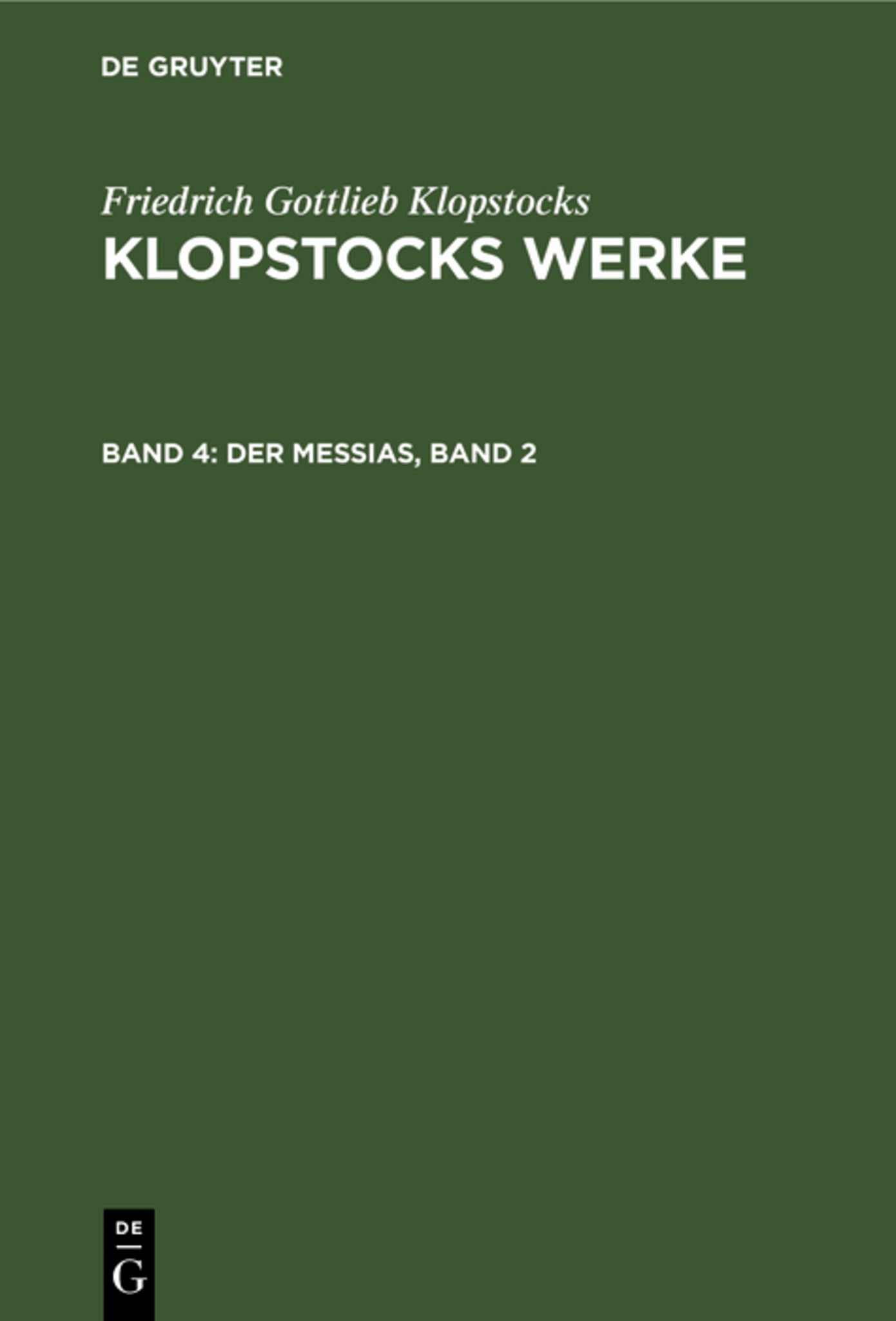 Der Messias, Band 2