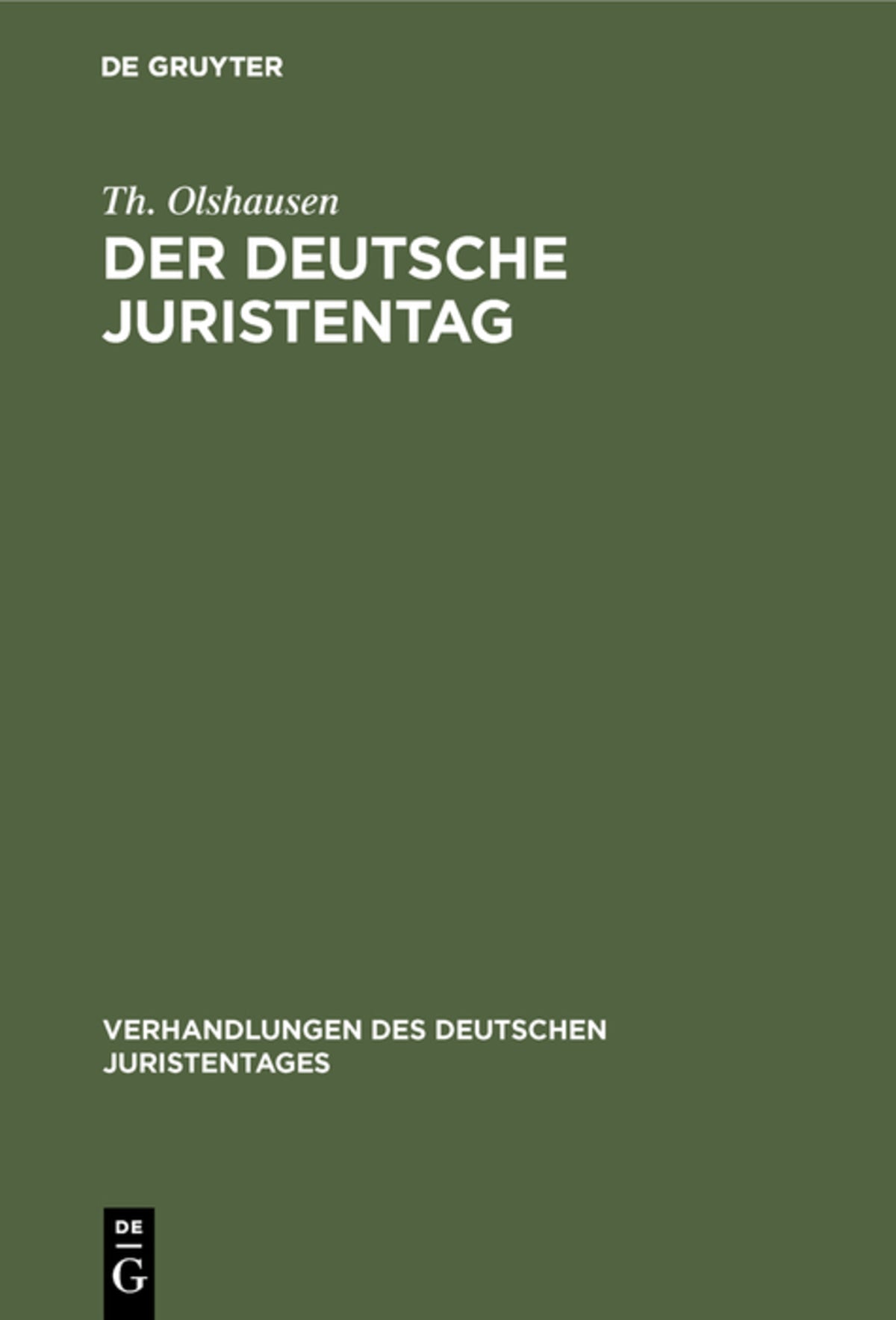 Der deutsche Juristentag
