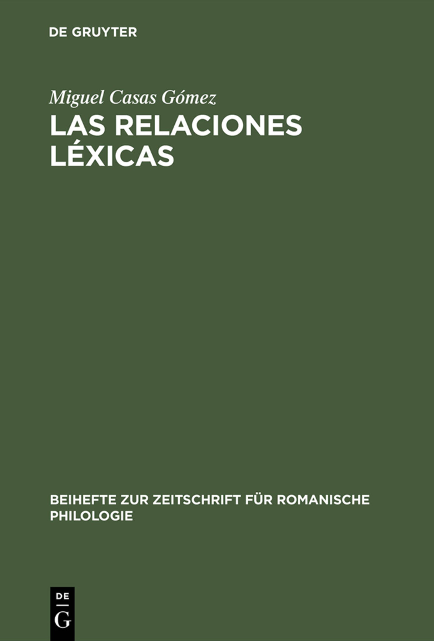 Las relaciones léxicas