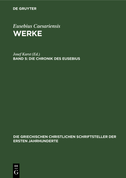 Die Chronik des Eusebius