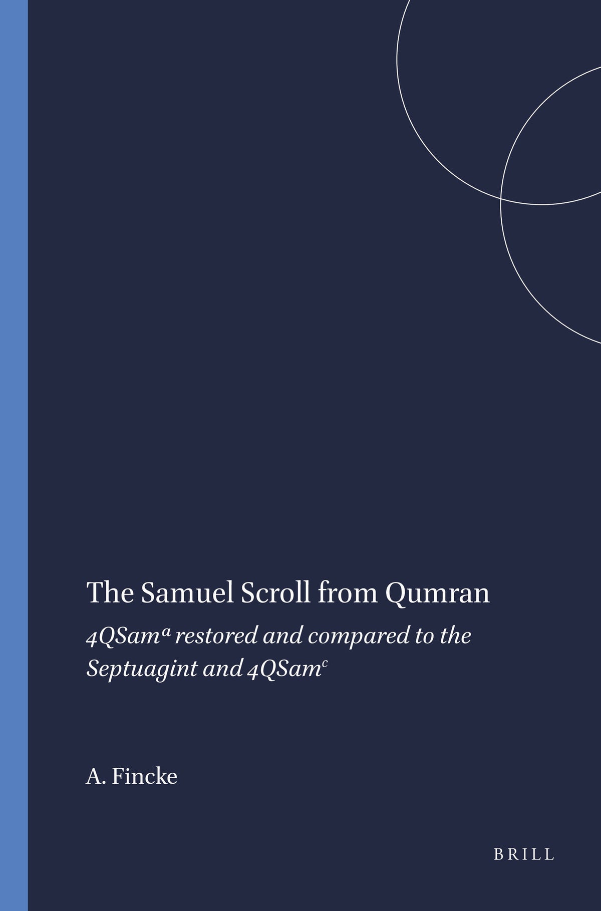 Cover image for The Samuel Scroll from Qumran ISBN 9789004123700