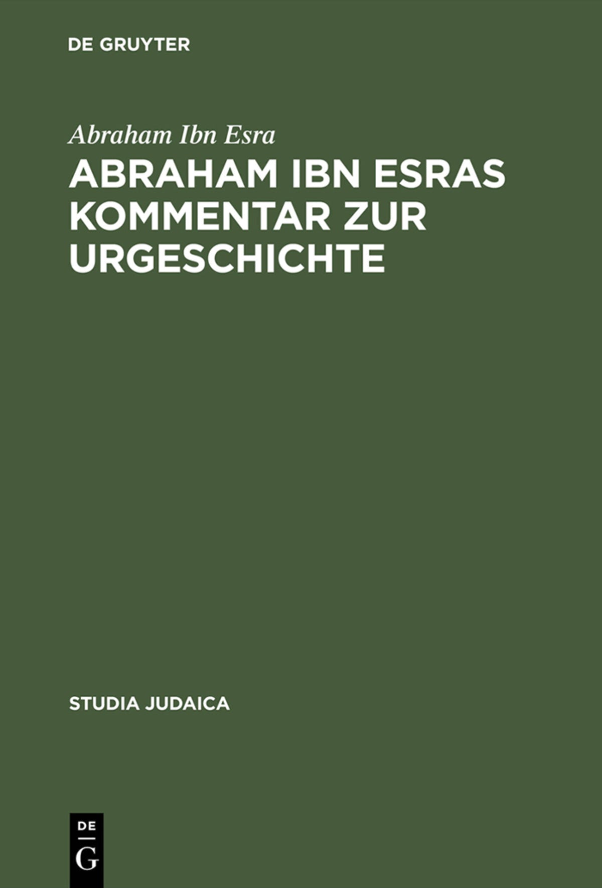 Abraham ibn Esras Kommentar zur Urgeschichte