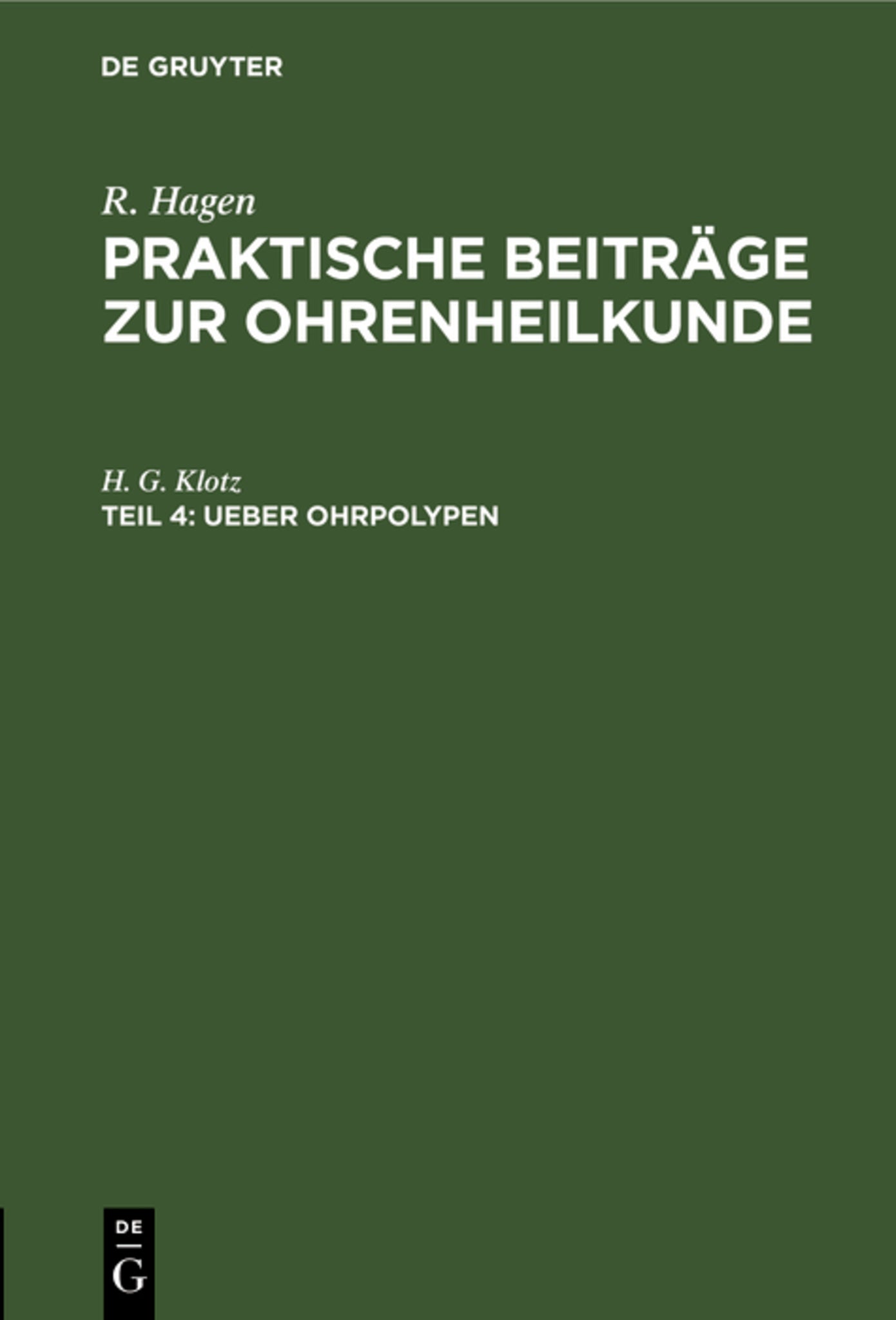 Ueber Ohrpolypen