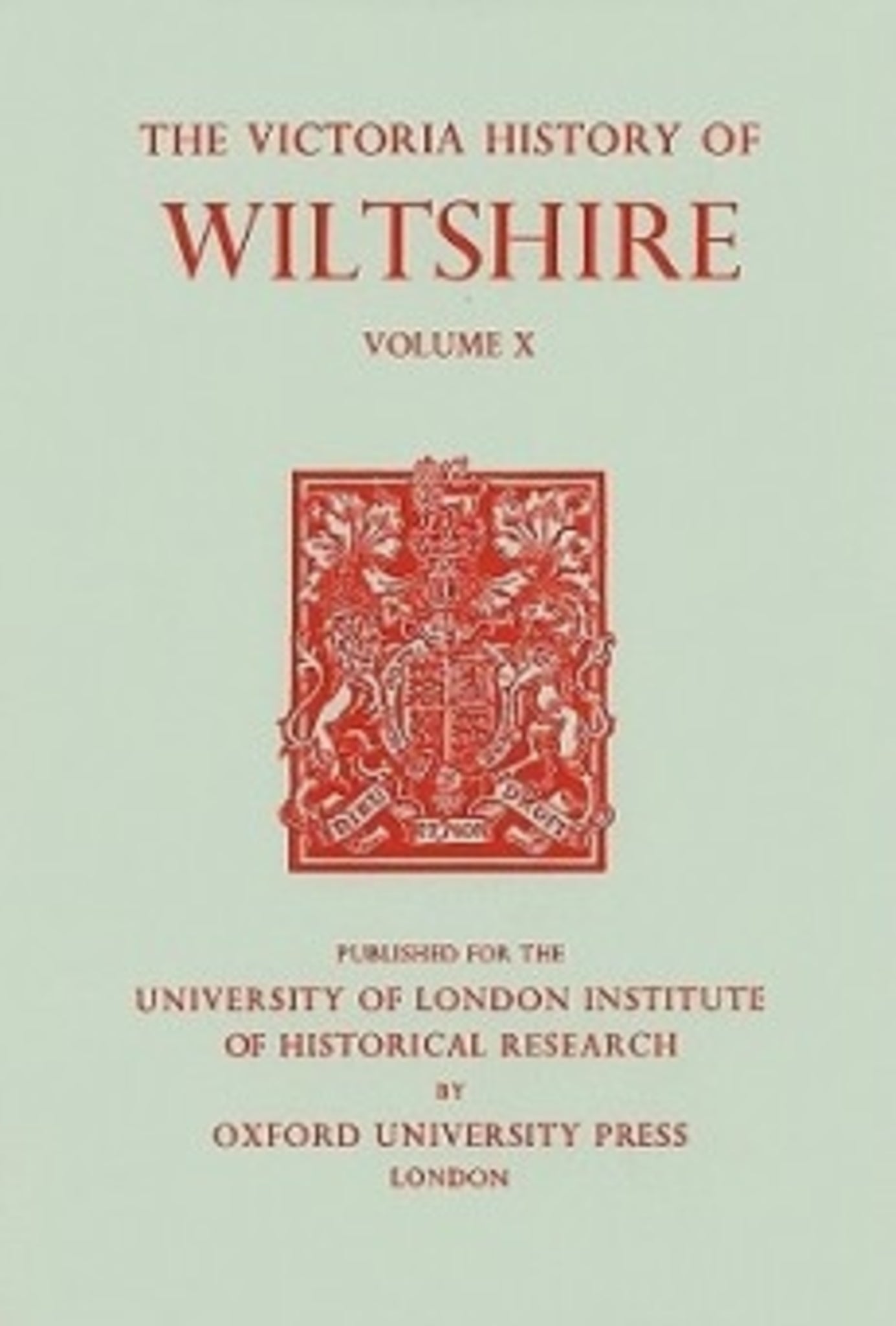 Cover image for A History of Wiltshire ISBN 9780197227404