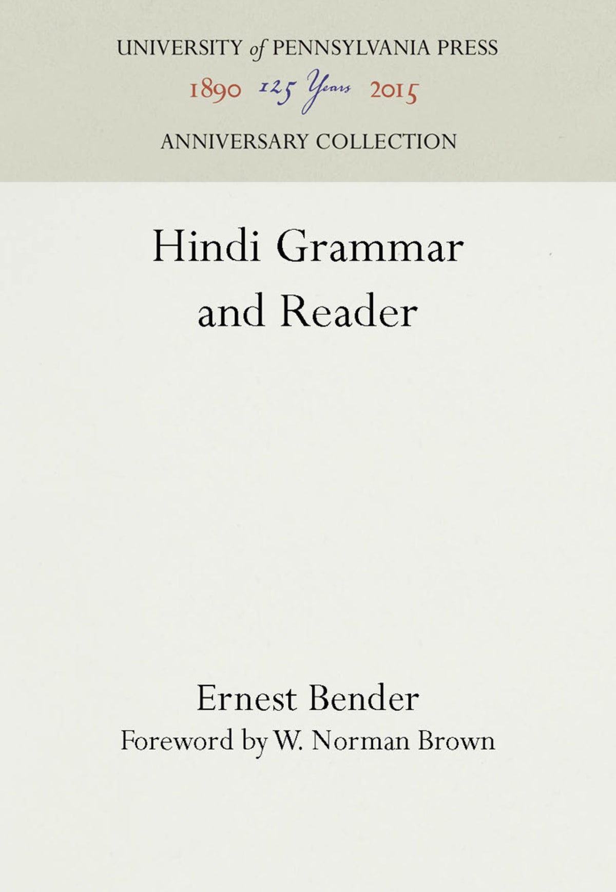 Hindi Grammar and Reader