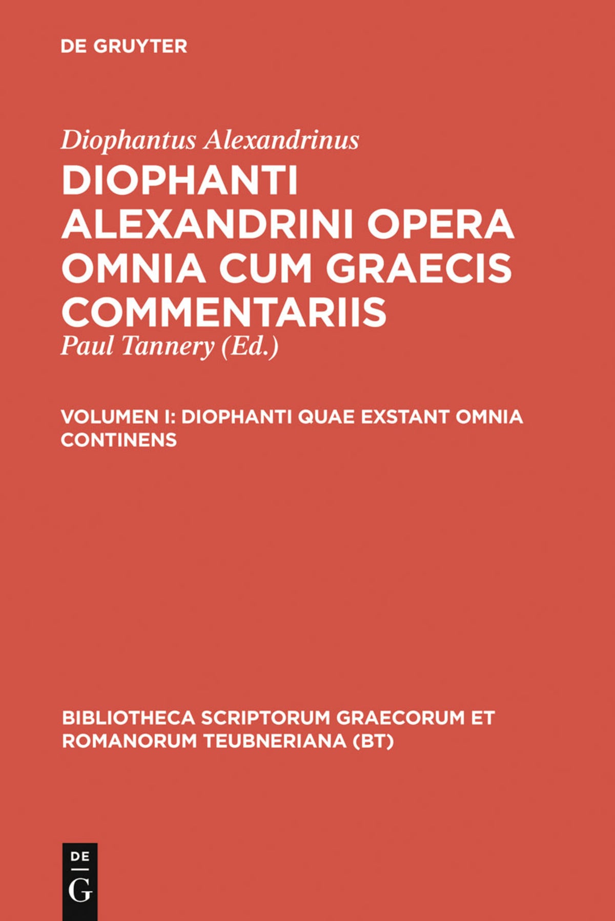Cover image for Diophanti quae exstant omnia continens ISBN 9783598712920