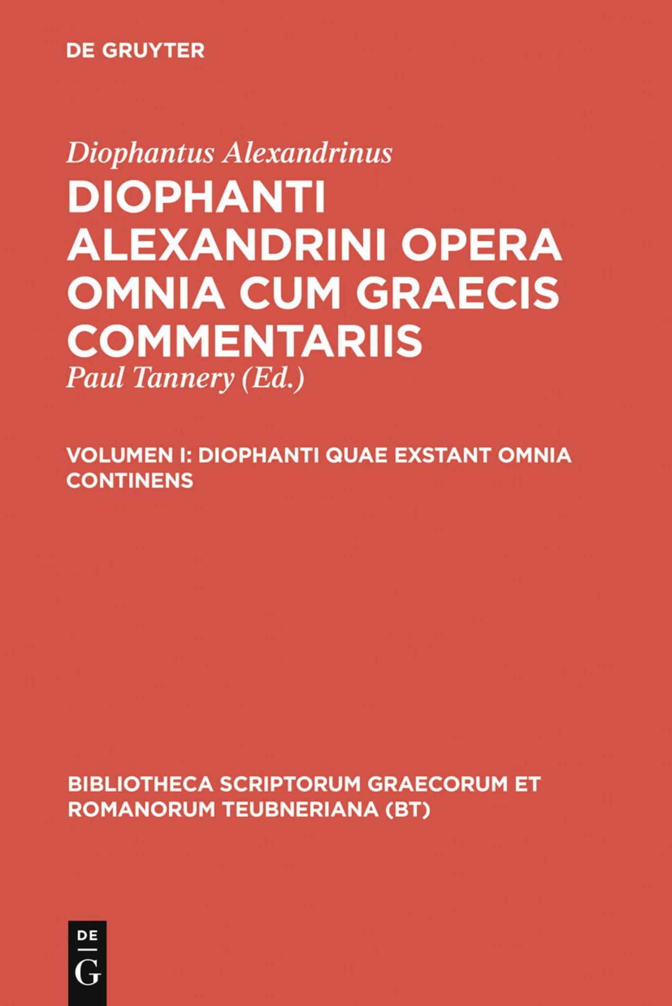 Cover image for Diophanti quae exstant omnia continens ISBN 9783598712920