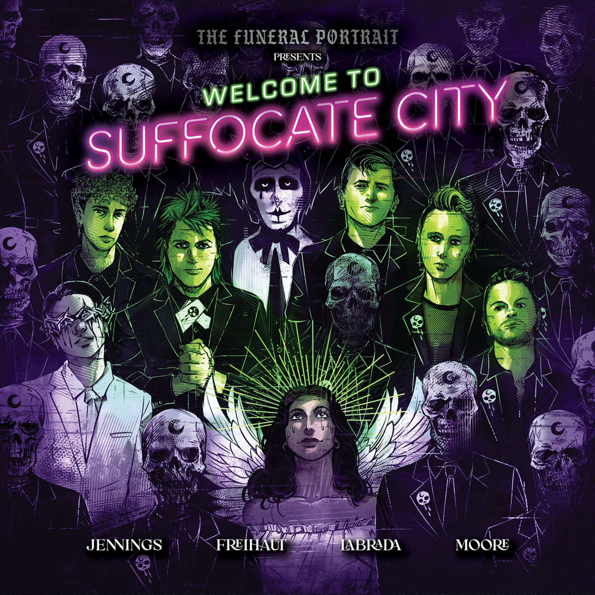 Cover image for The Funeral Portrait Presents: Welcome To Suffocate City ISBN 9798886562750
