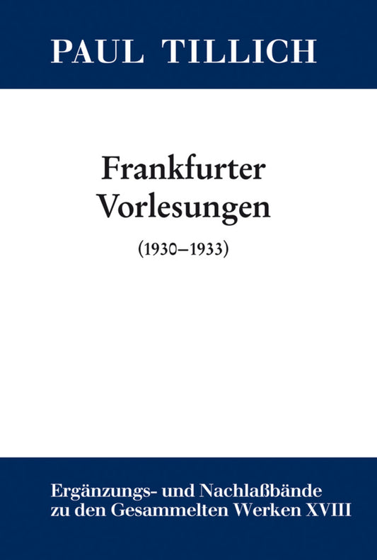 Frankfurter Vorlesungen