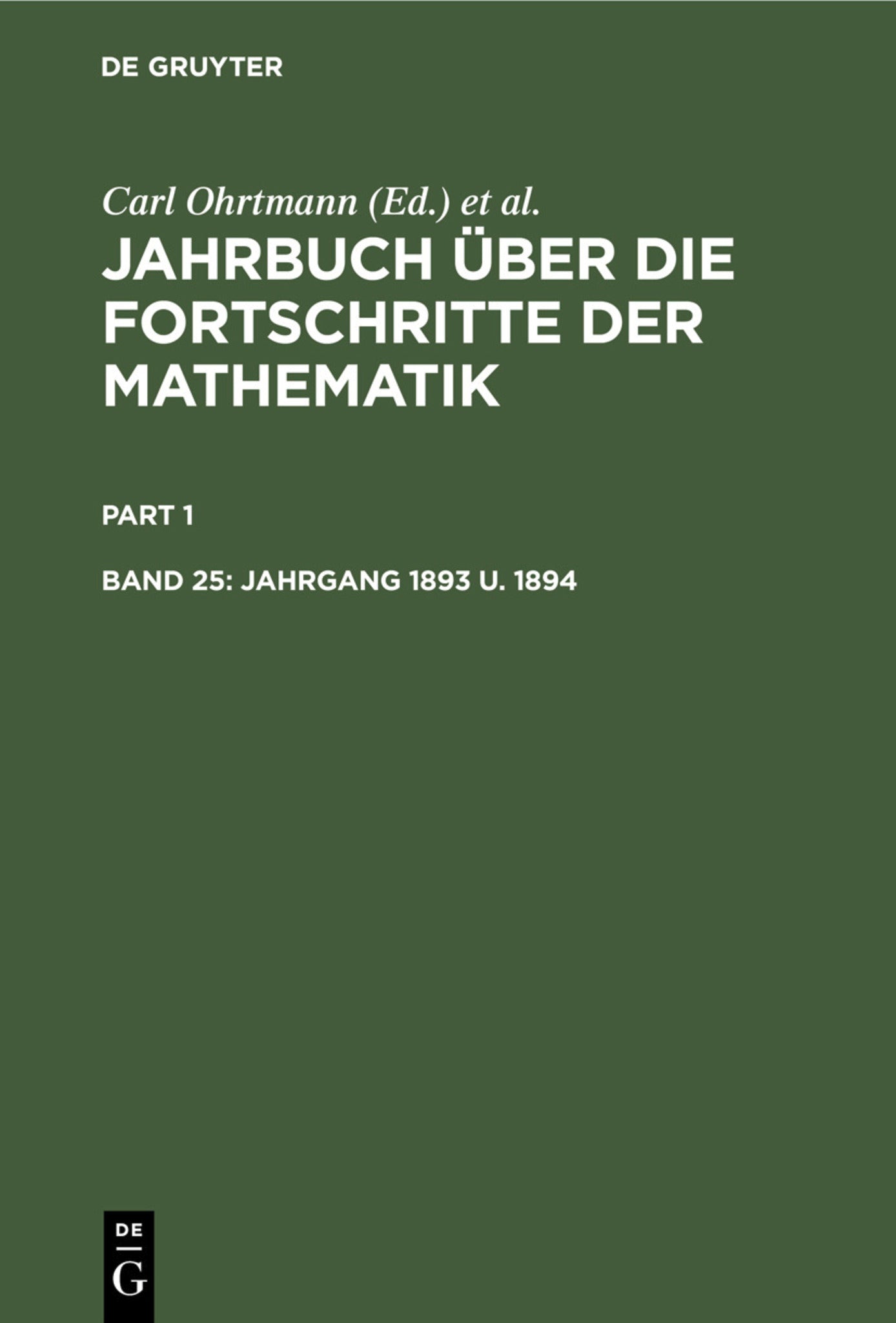 Jahrgang 1893 u. 1894