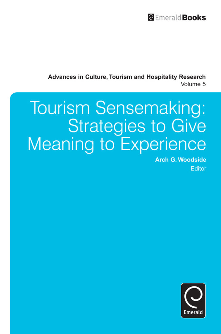 Cover image for Tourism Sensemaking ISBN 9780857248534