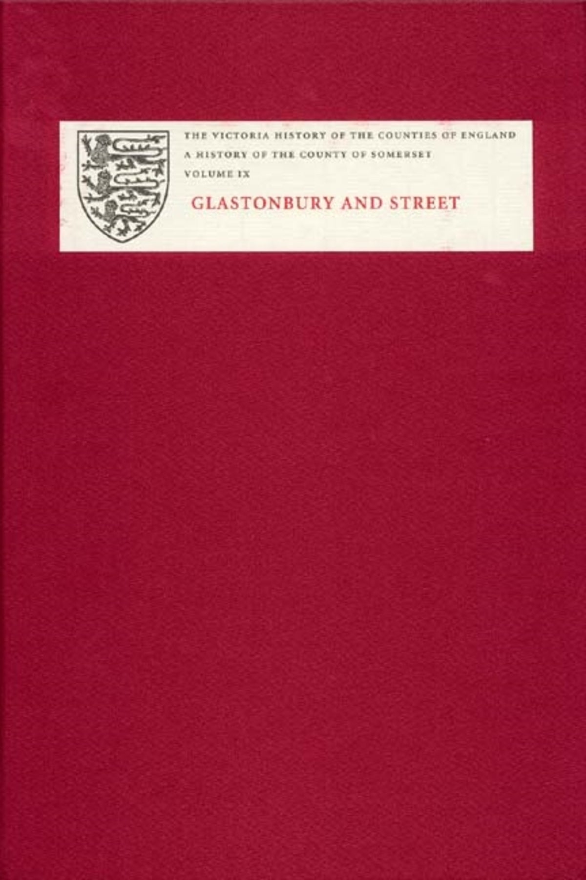 Cover image for A History of the County of Somerset ISBN 9781904356233