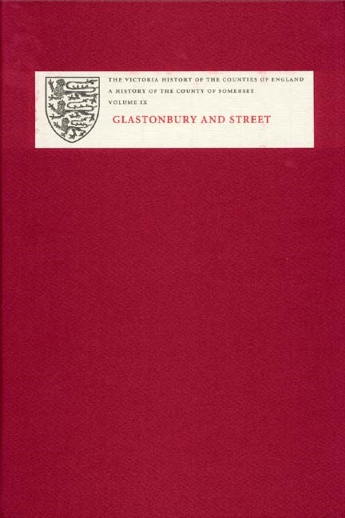 Cover image for A History of the County of Somerset ISBN 9781904356233