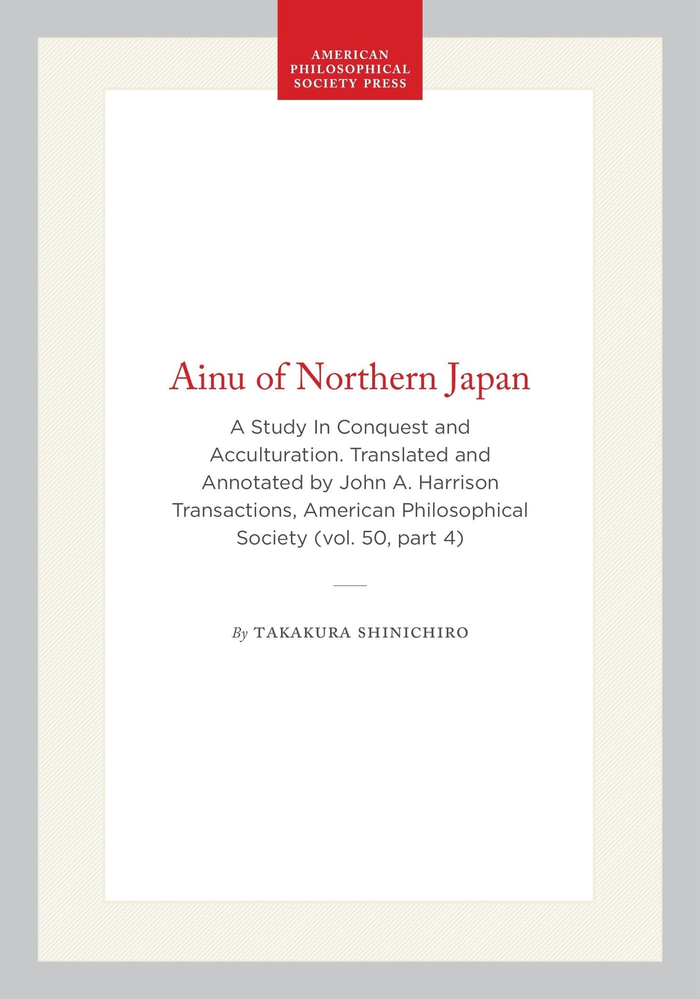 Cover image for Ainu of Northern Japan ISBN 9798893980103