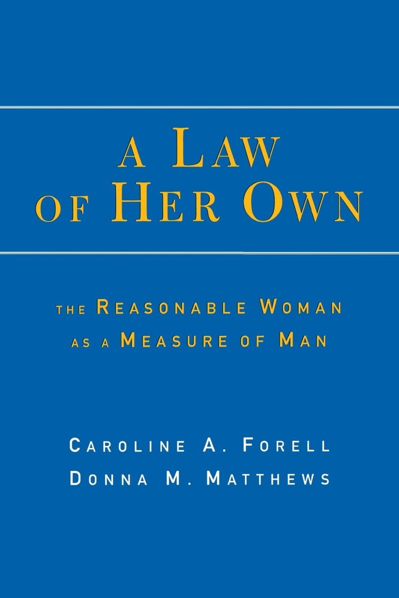 Cover image for A Law of Her Own ISBN 9780814726778