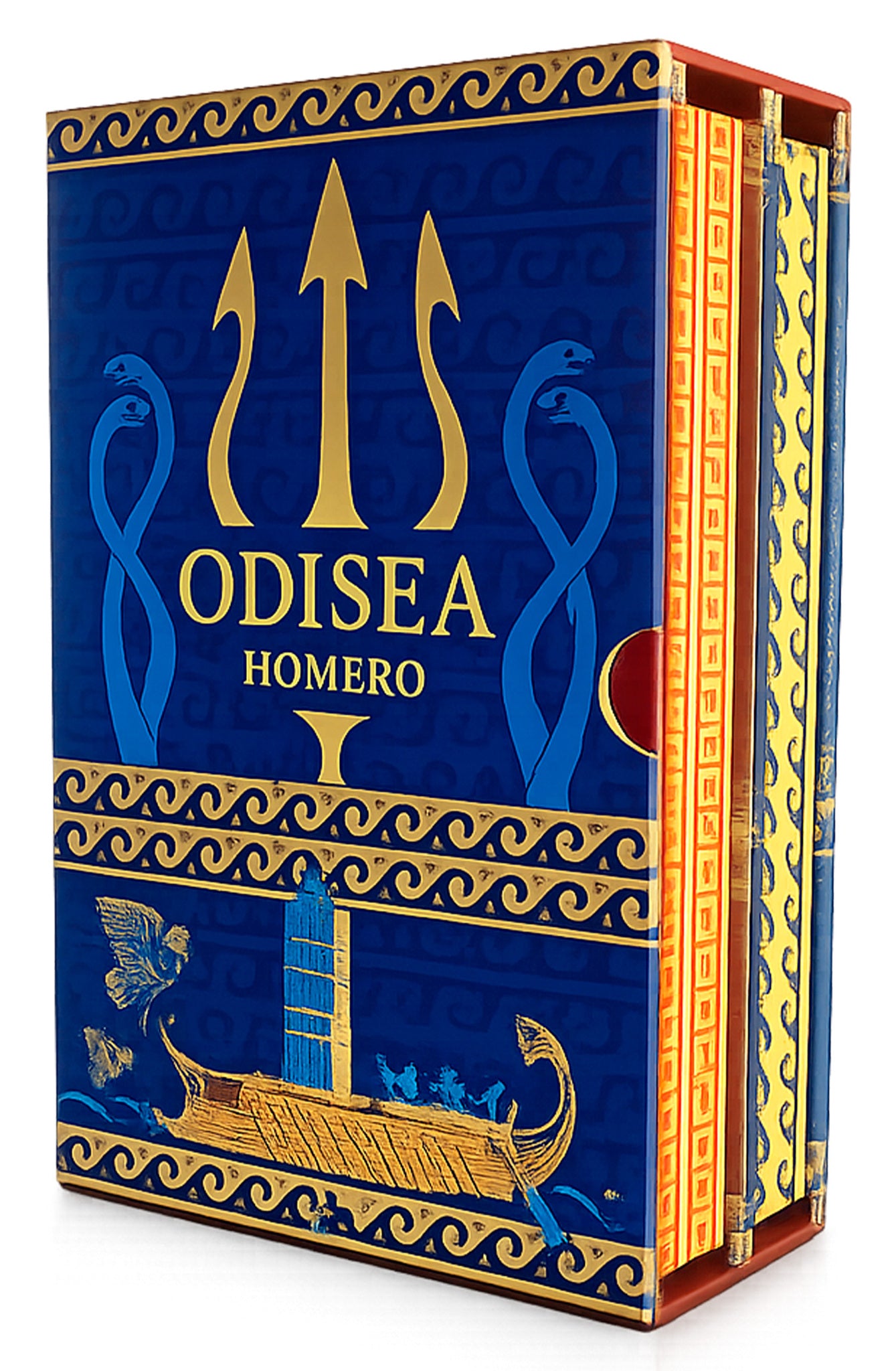 Estuche Ilíada & Odisea. Edición limitada con cantos decorados / The Iliad & The Odyssey. Limited Edition Slipcased 2 Volume Set with Sprayed Edges