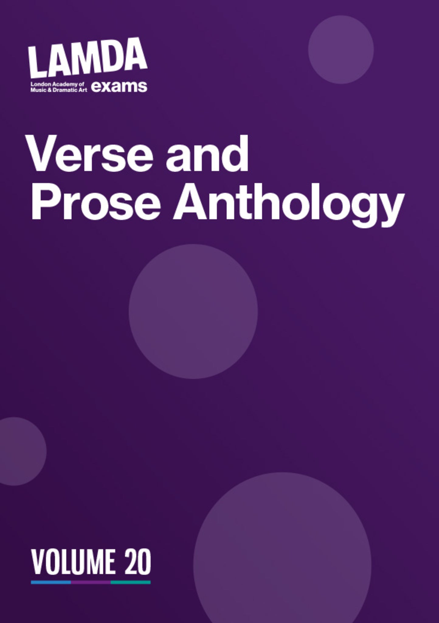 Cover image for LAMDA Verse and Prose Anthology: Volume 20 ISBN 9781839043291